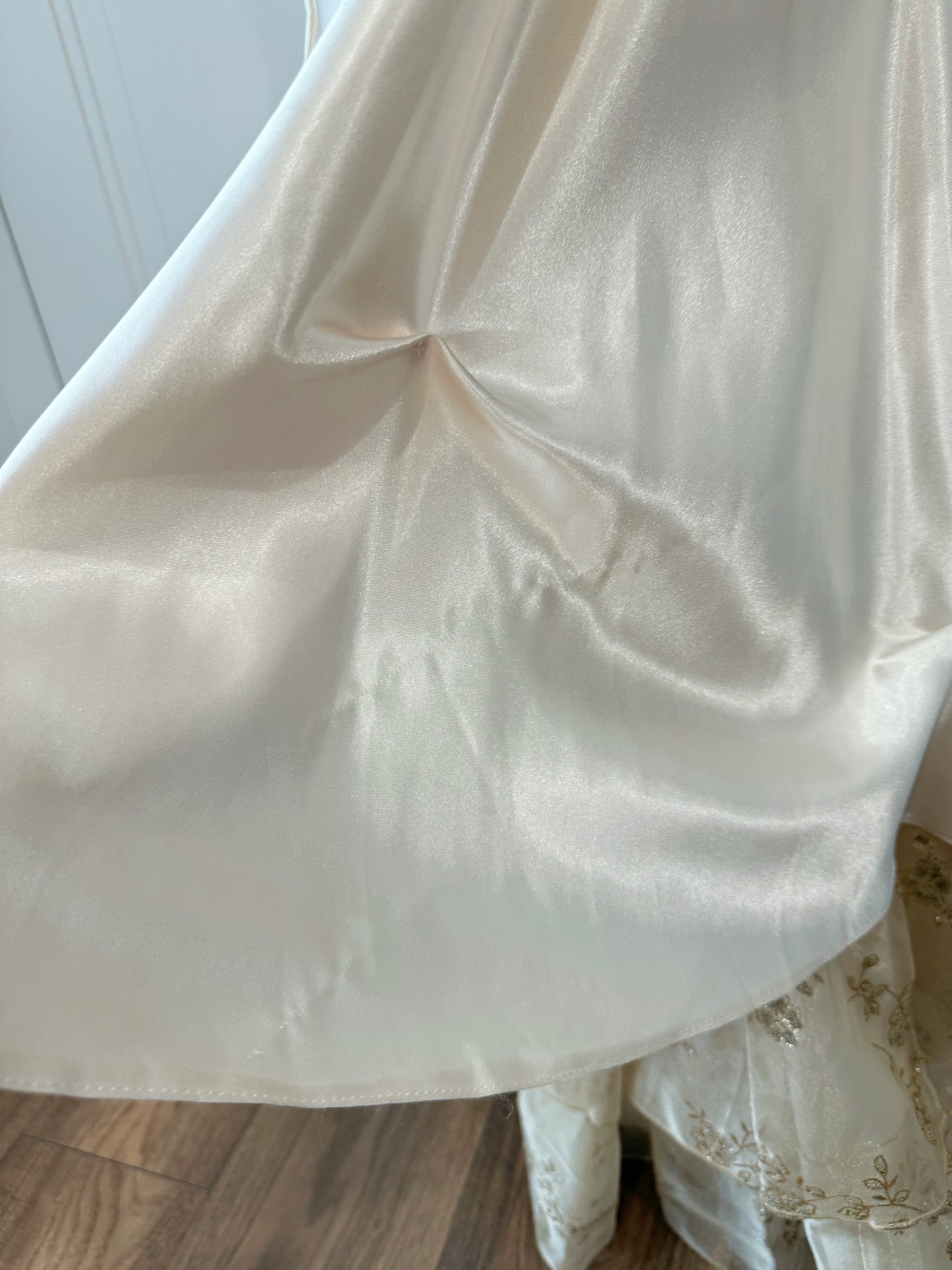 Champagne Blossom Ball Gown