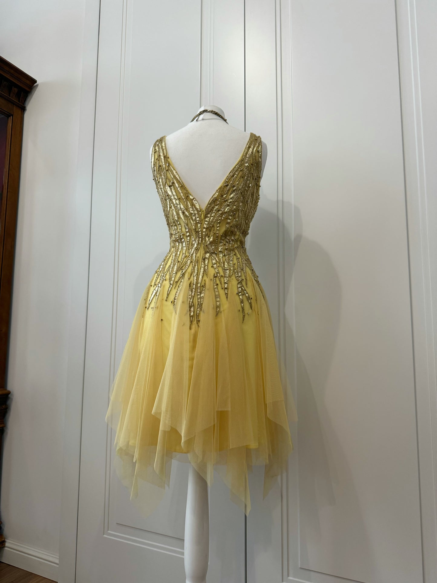 Yellow & Gold Beaded Fairy Dress