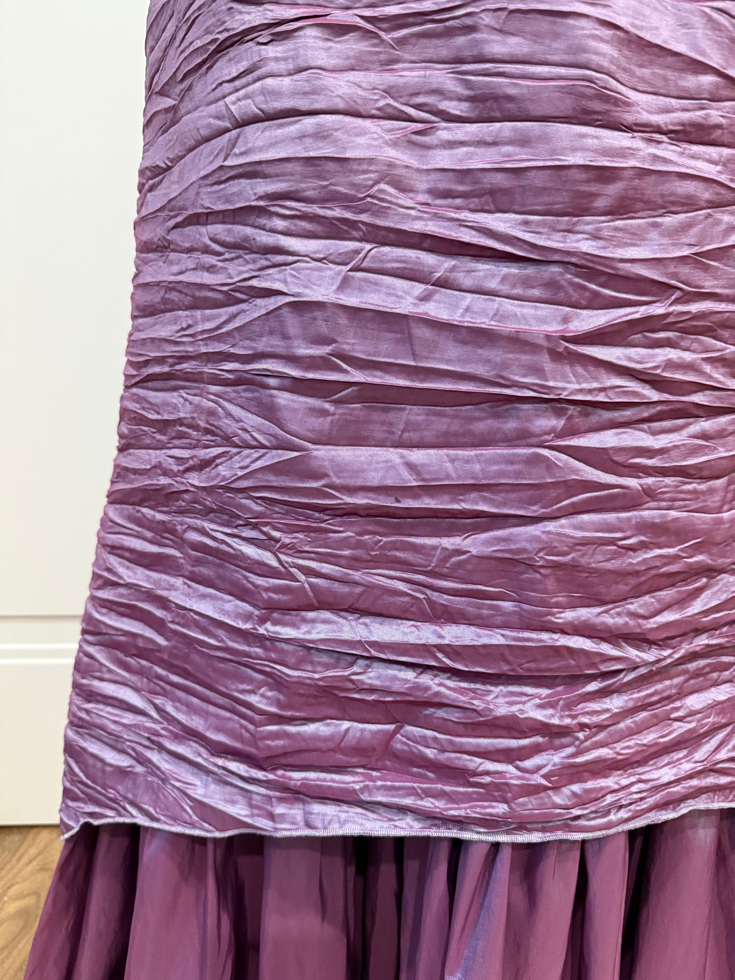 Long purple dress set
