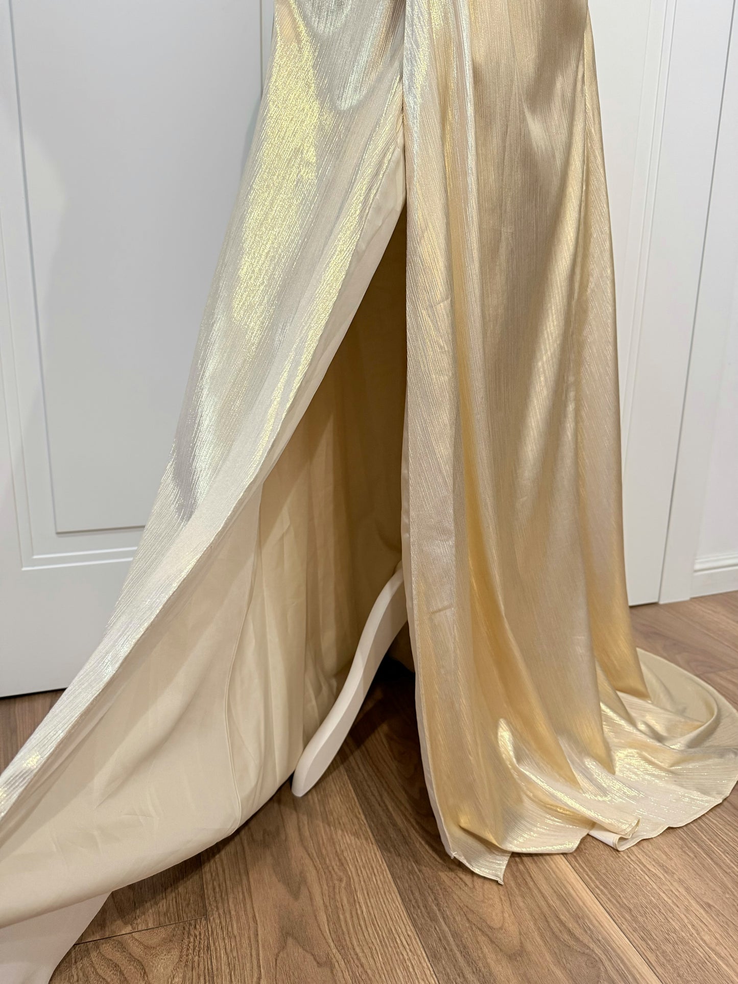 Liquid Gold Evening Gown