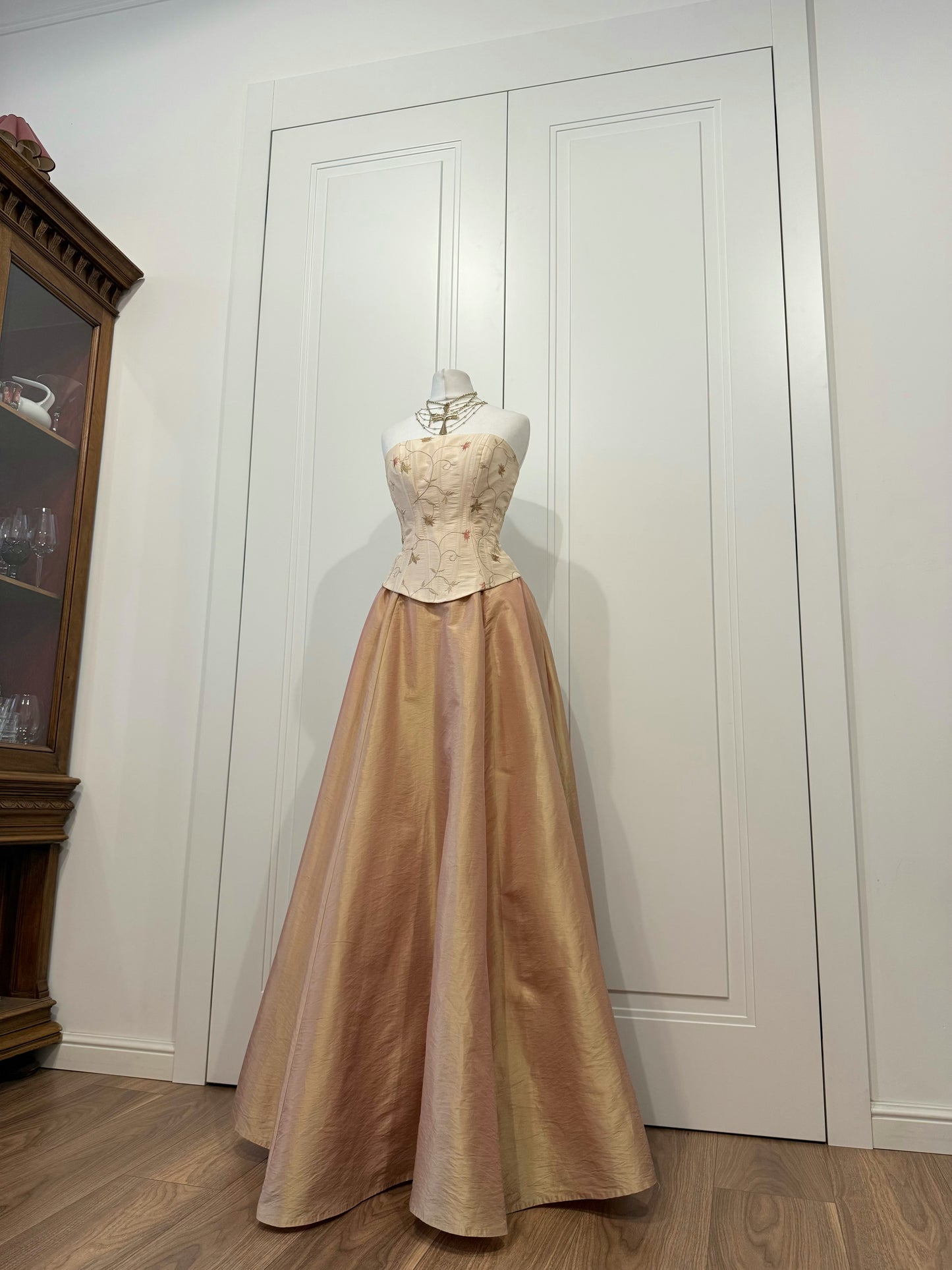 Rose Gold Fluffy Dress Set