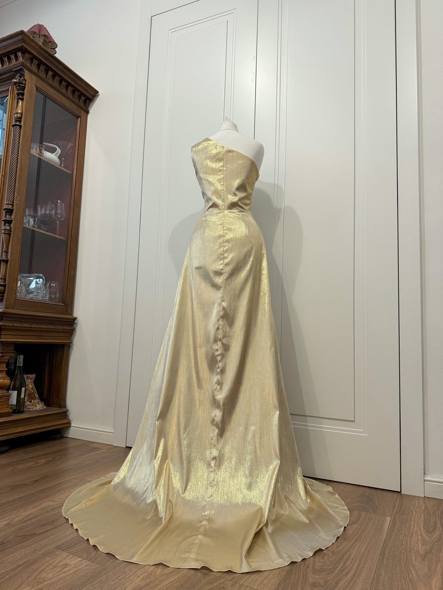 Liquid Gold Evening Gown