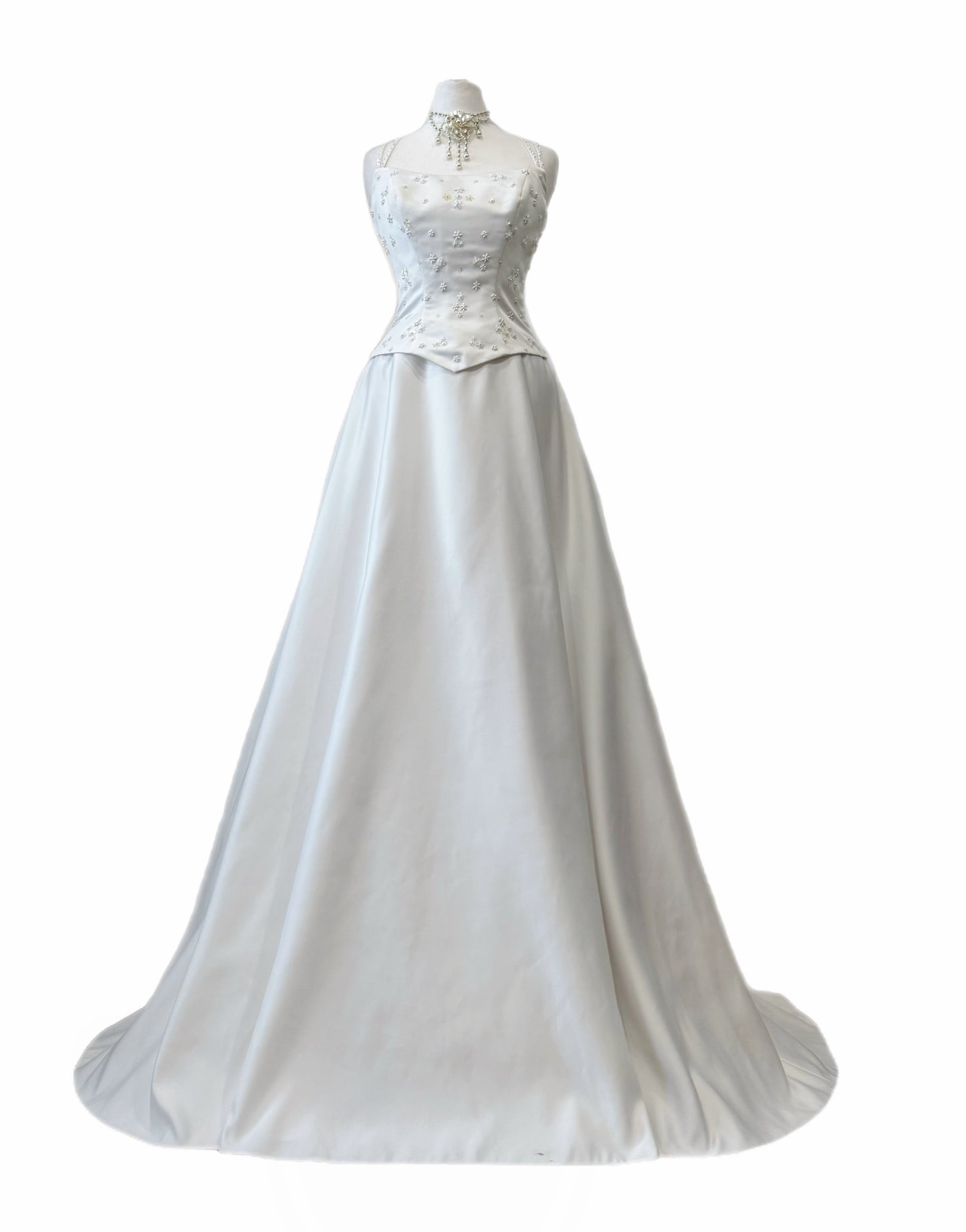 White Embellished Bridal Dress