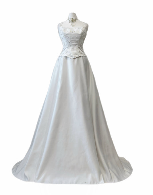 White Embellished Bridal Dress