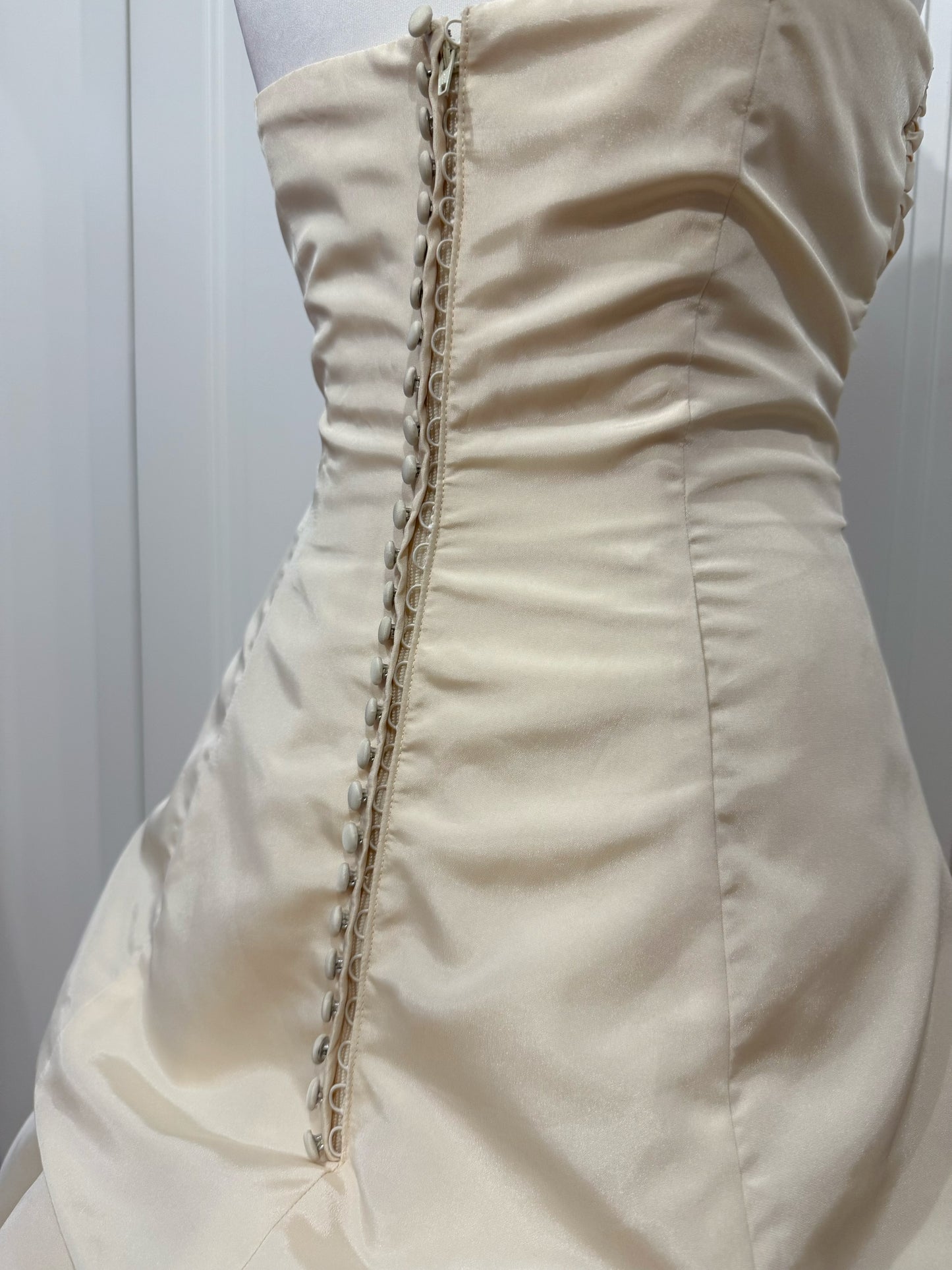 Ivory Wedding Dress with Cathedral Train