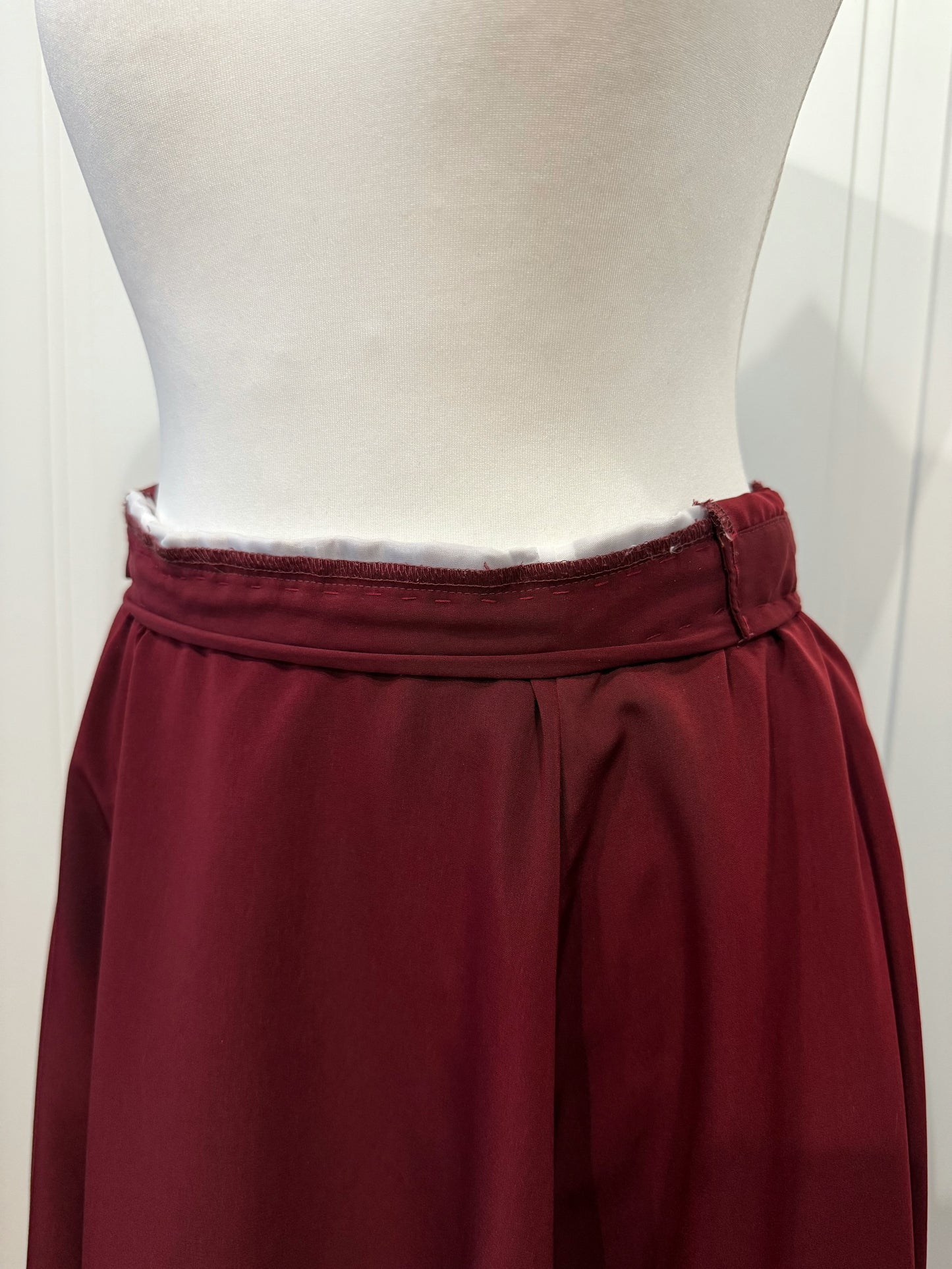 Burgundy & Ivory Long Dress Set