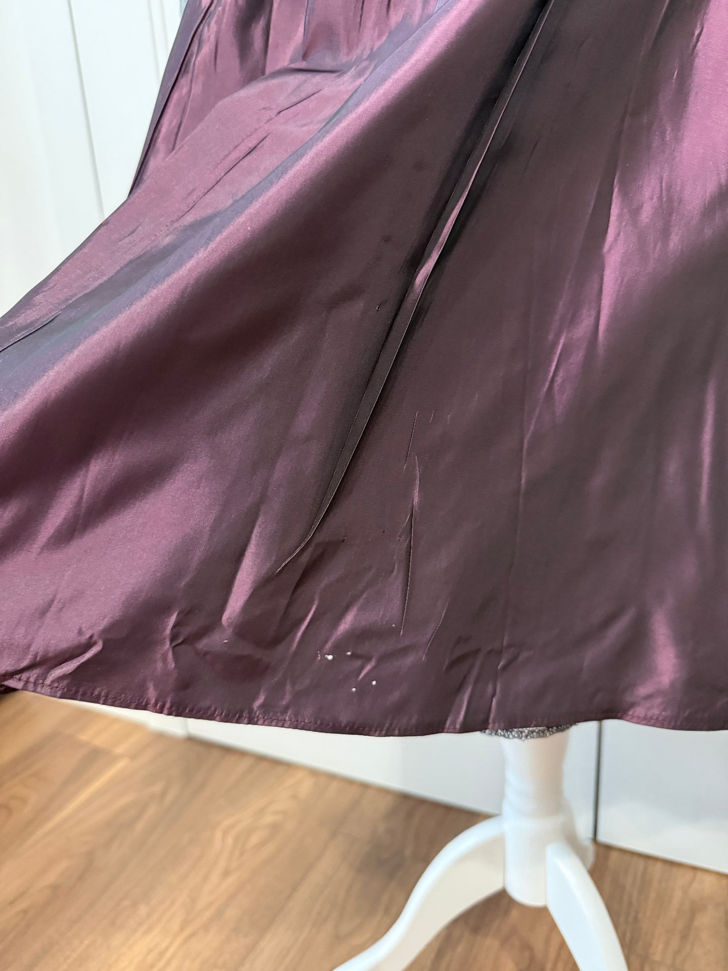 Purple midi dress