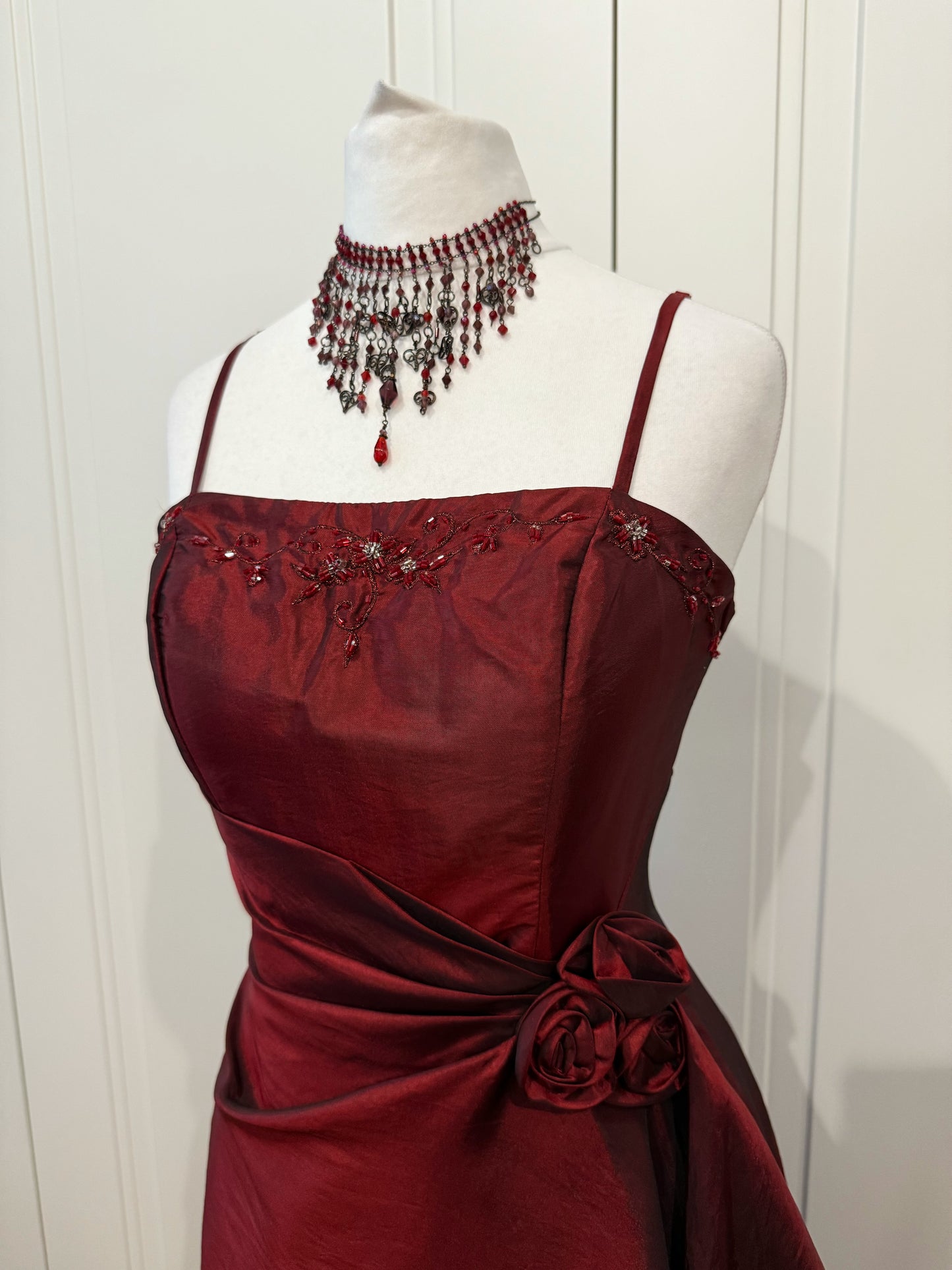 Burgundy Long Evening Dress