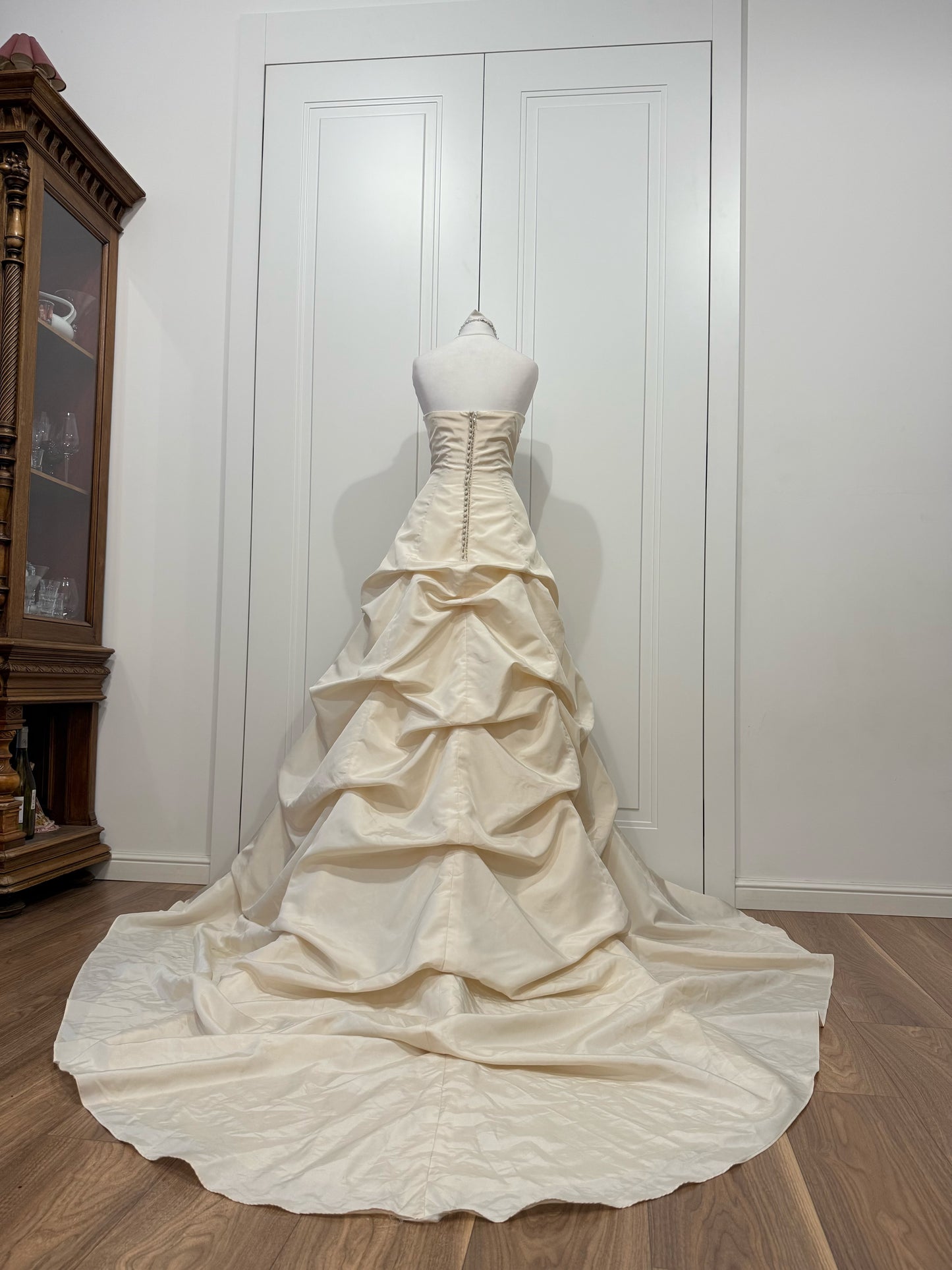 Ivory Wedding Dress with Cathedral Train