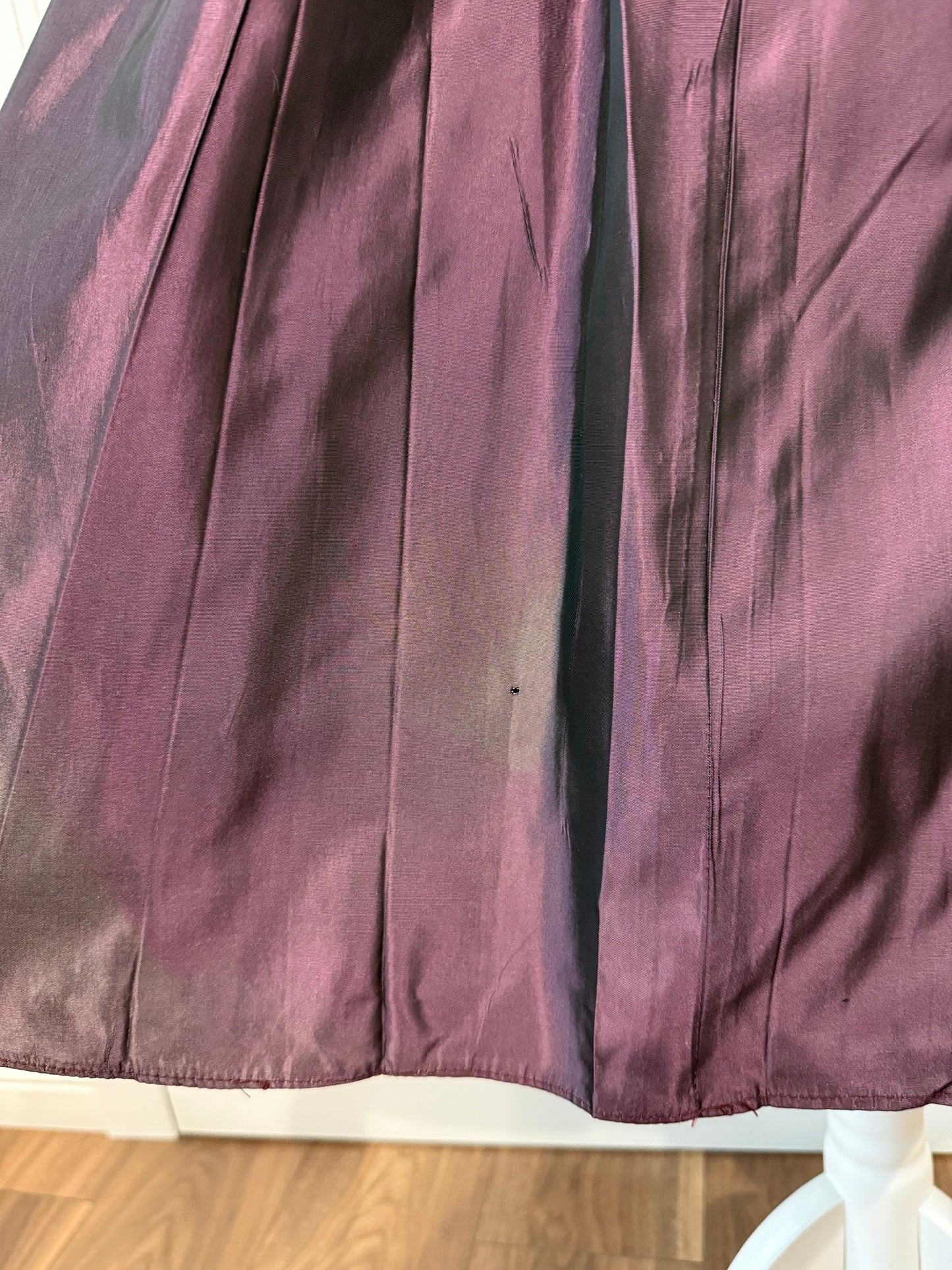 Purple midi dress