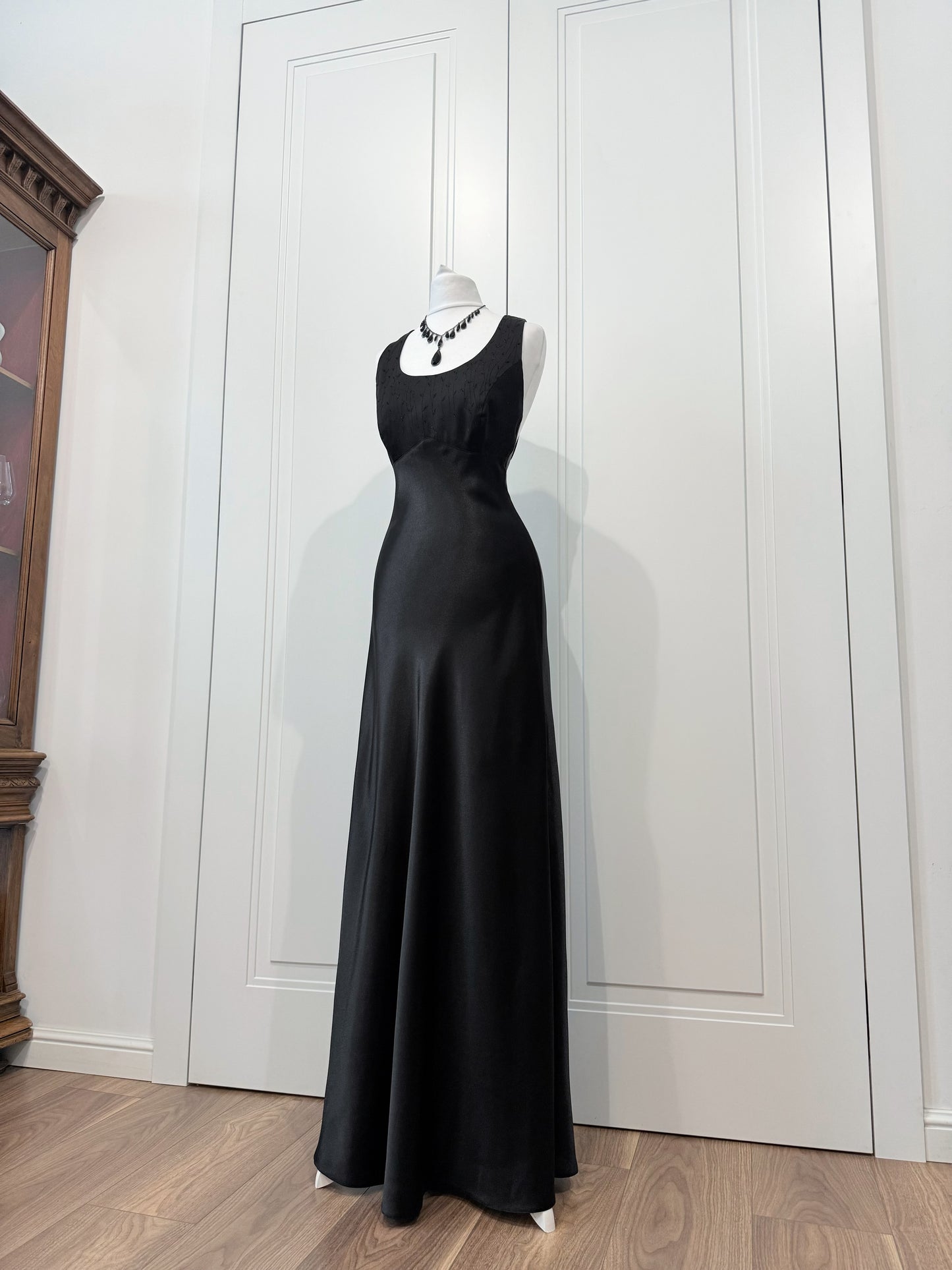 Black maxi dress