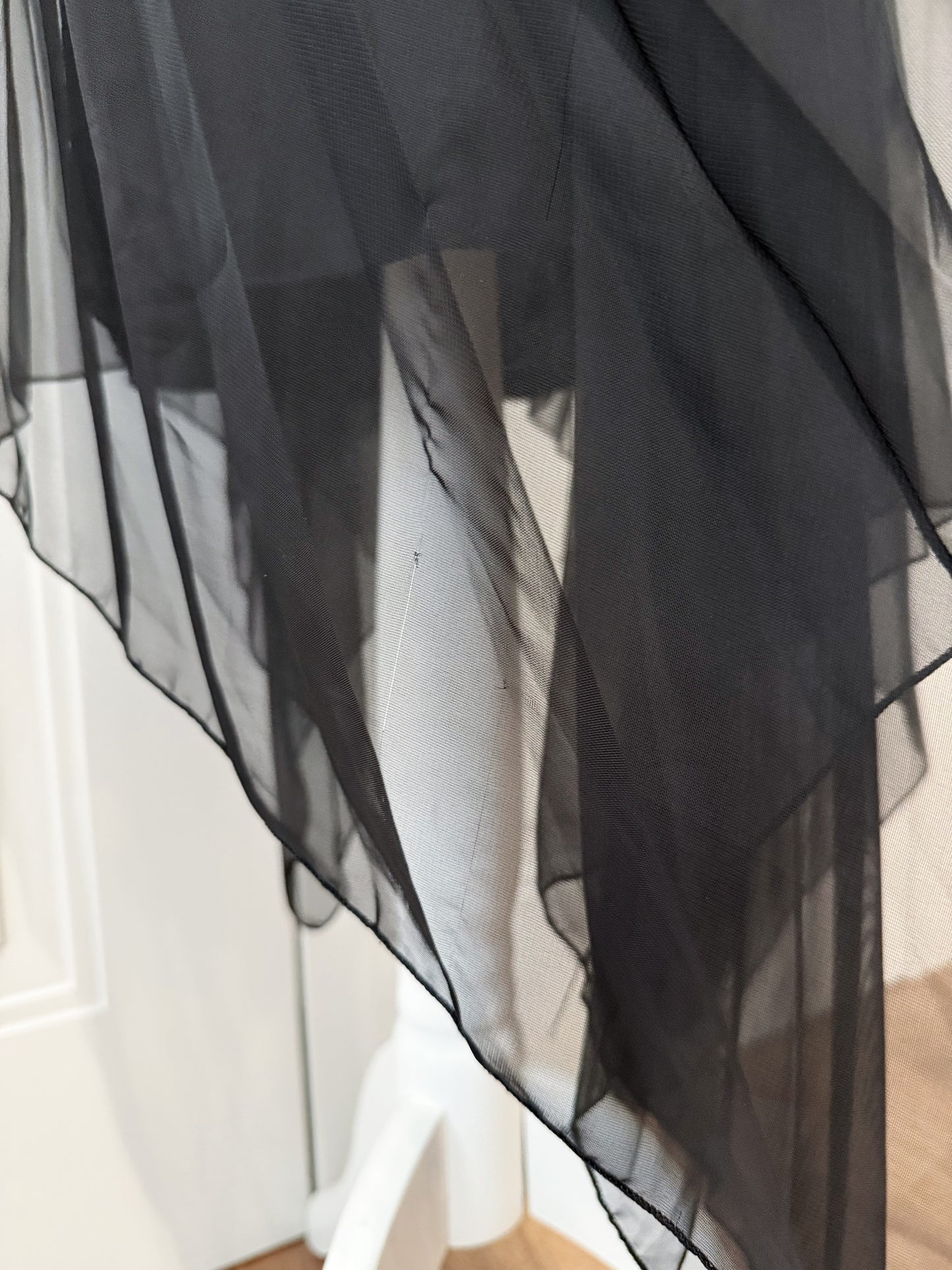 Black asymmetrical dress