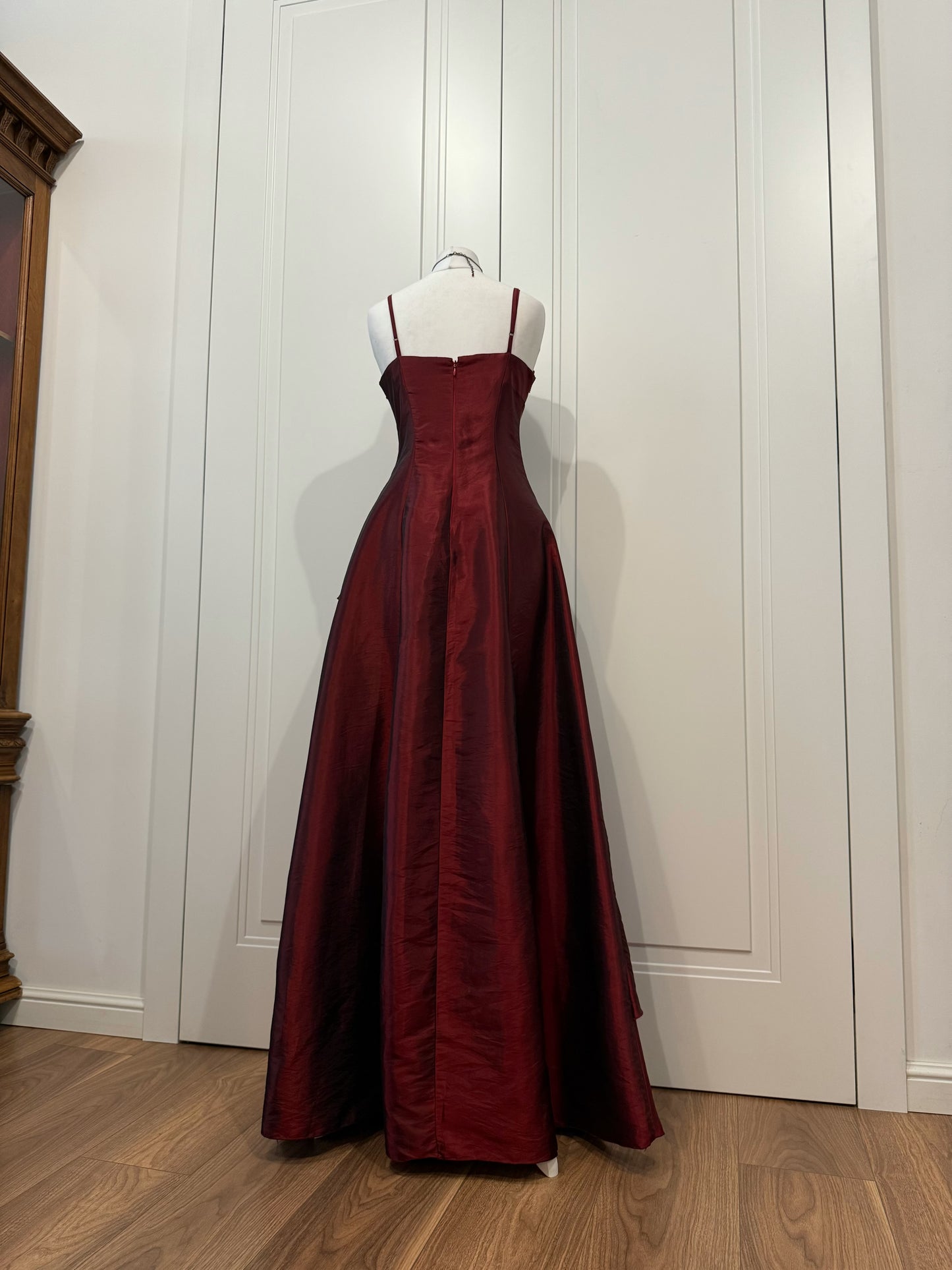 Burgundy Long Evening Dress