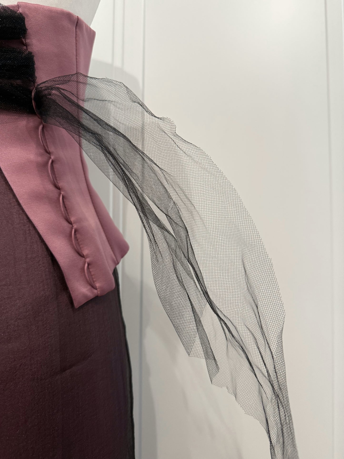Pink & Black Halter Maxi Dress Set