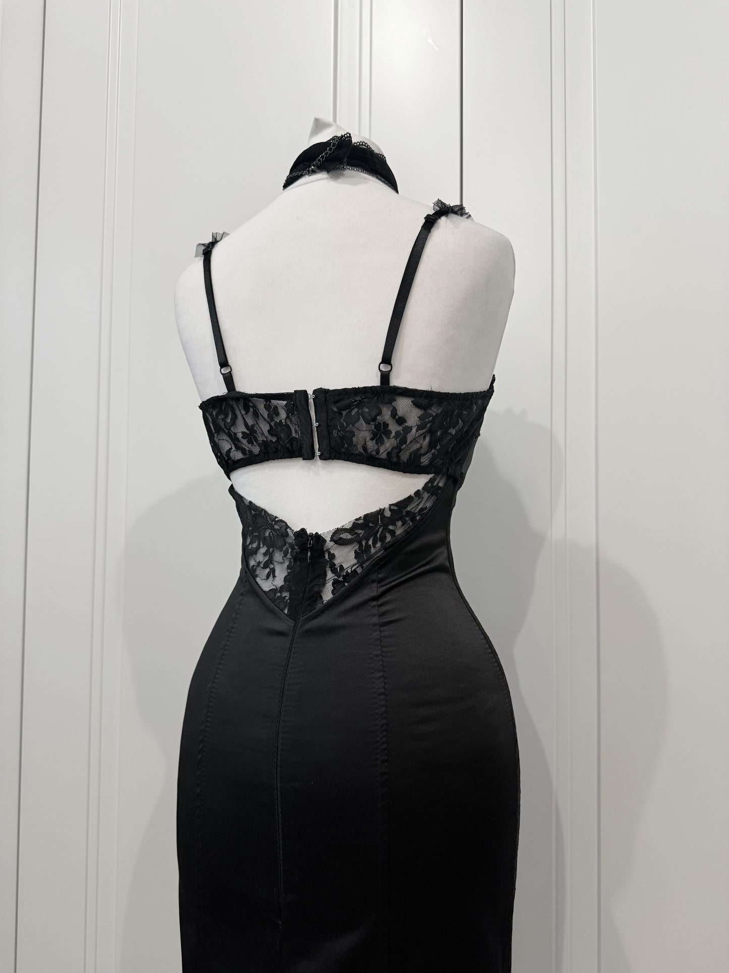 Black mini dress