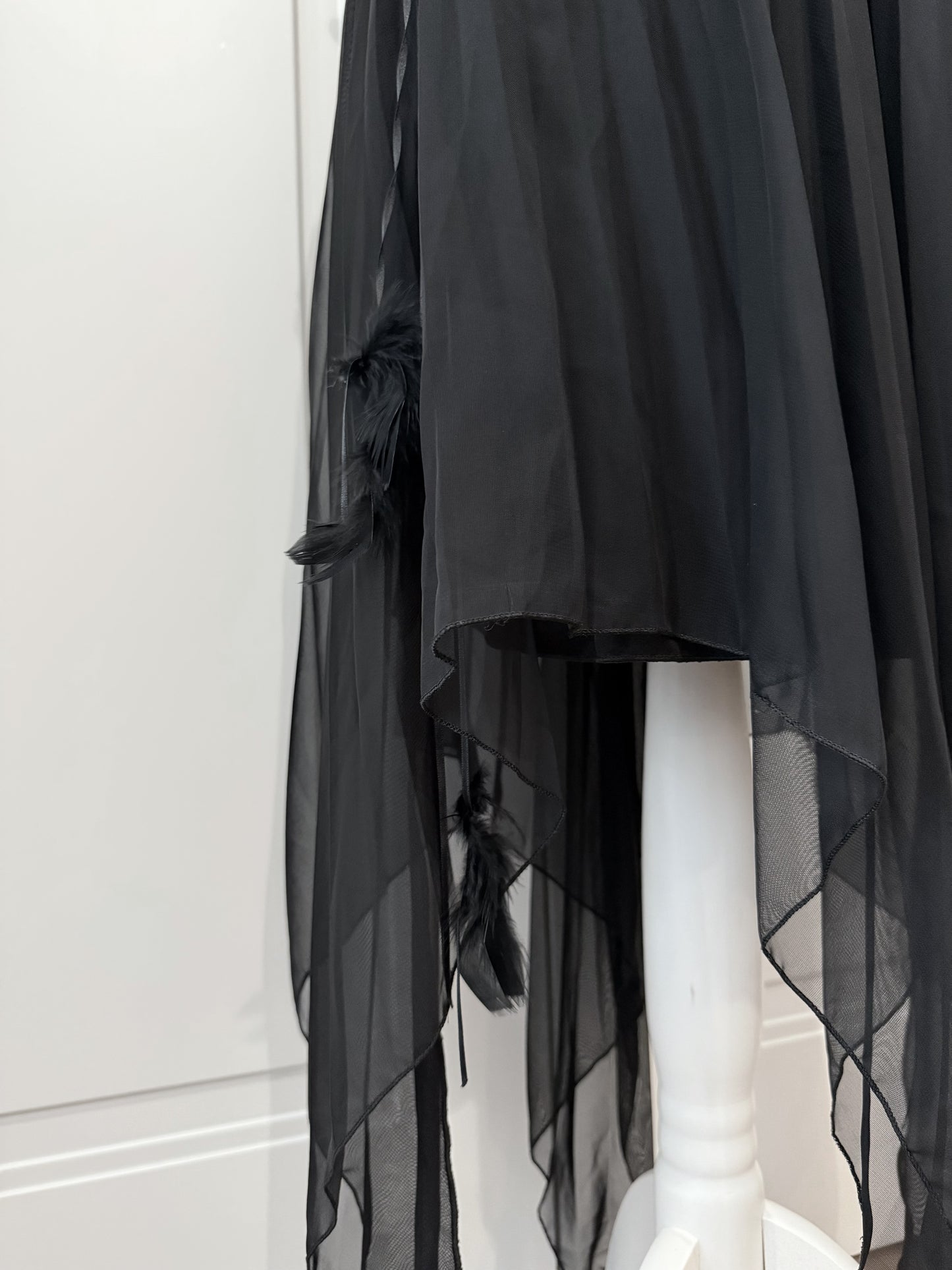 Black asymmetrical dress