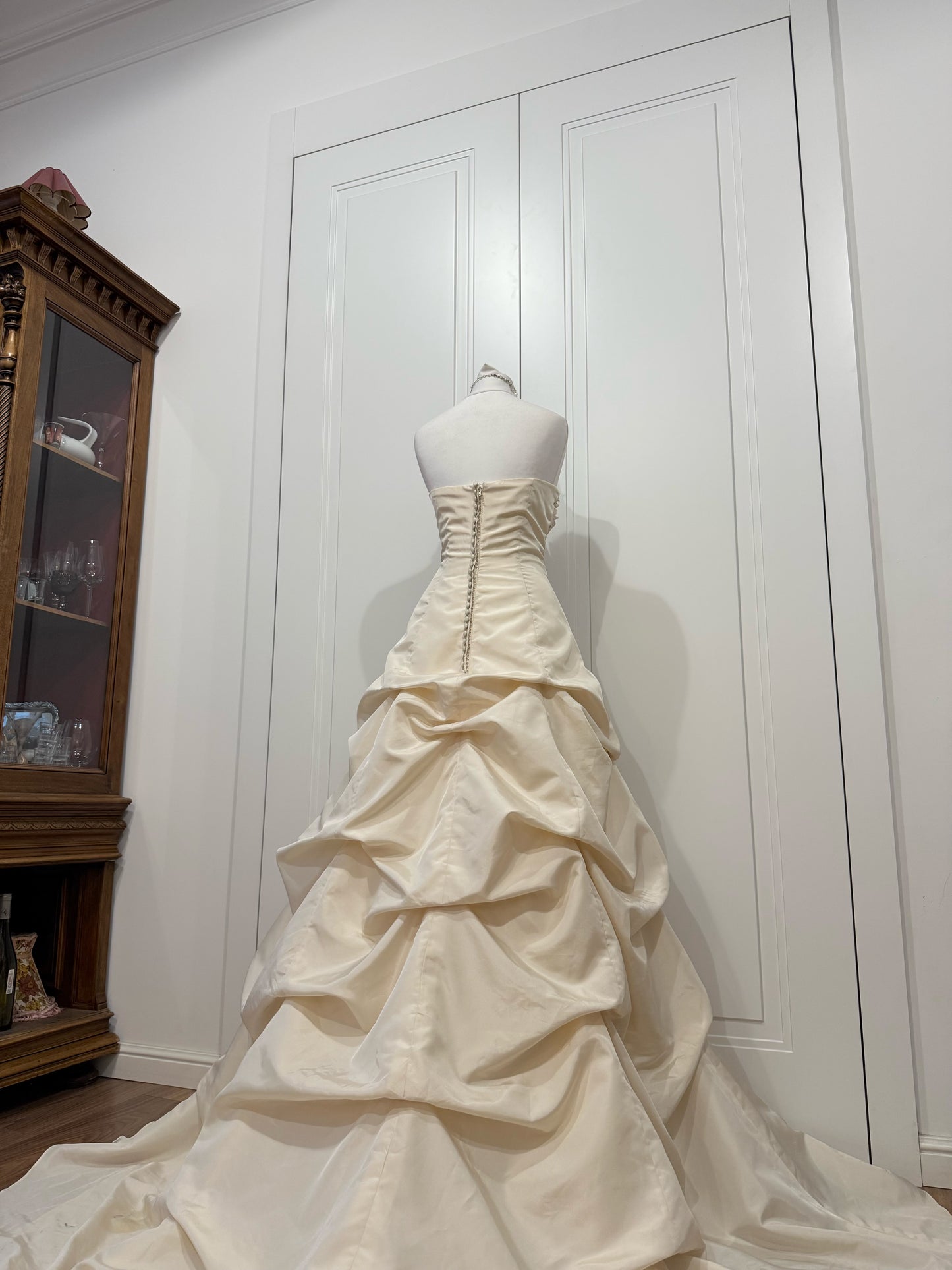 Ivory Wedding Dress with Cathedral Train