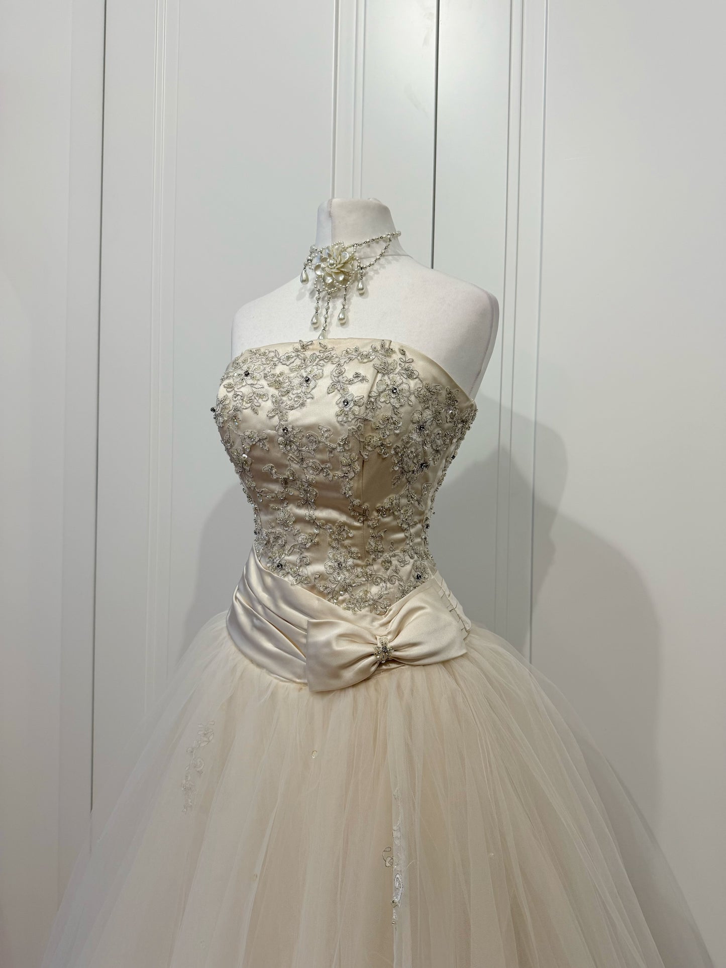 Ivory Princess Tulle Wedding Dress