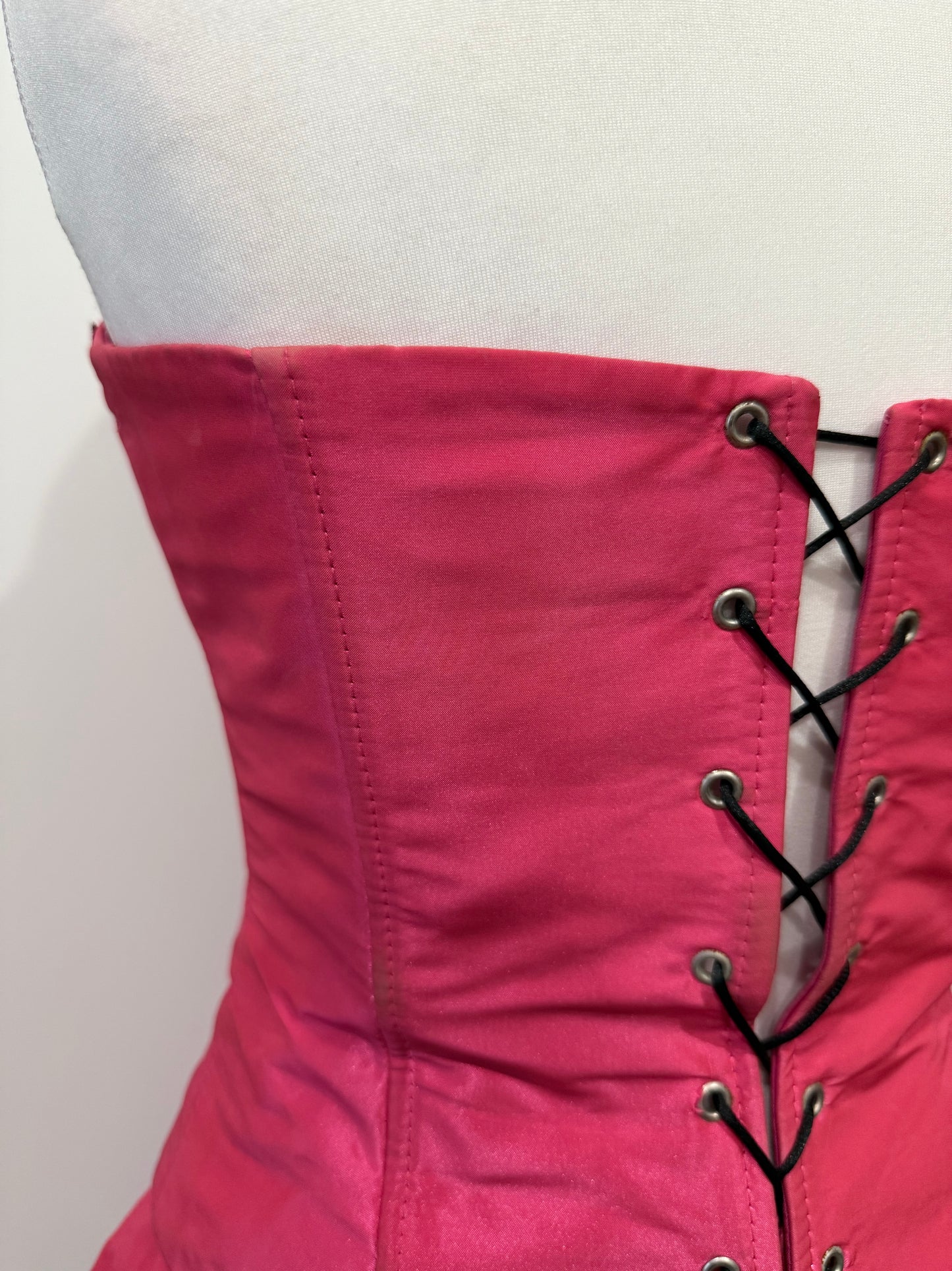 Pink&black dress set