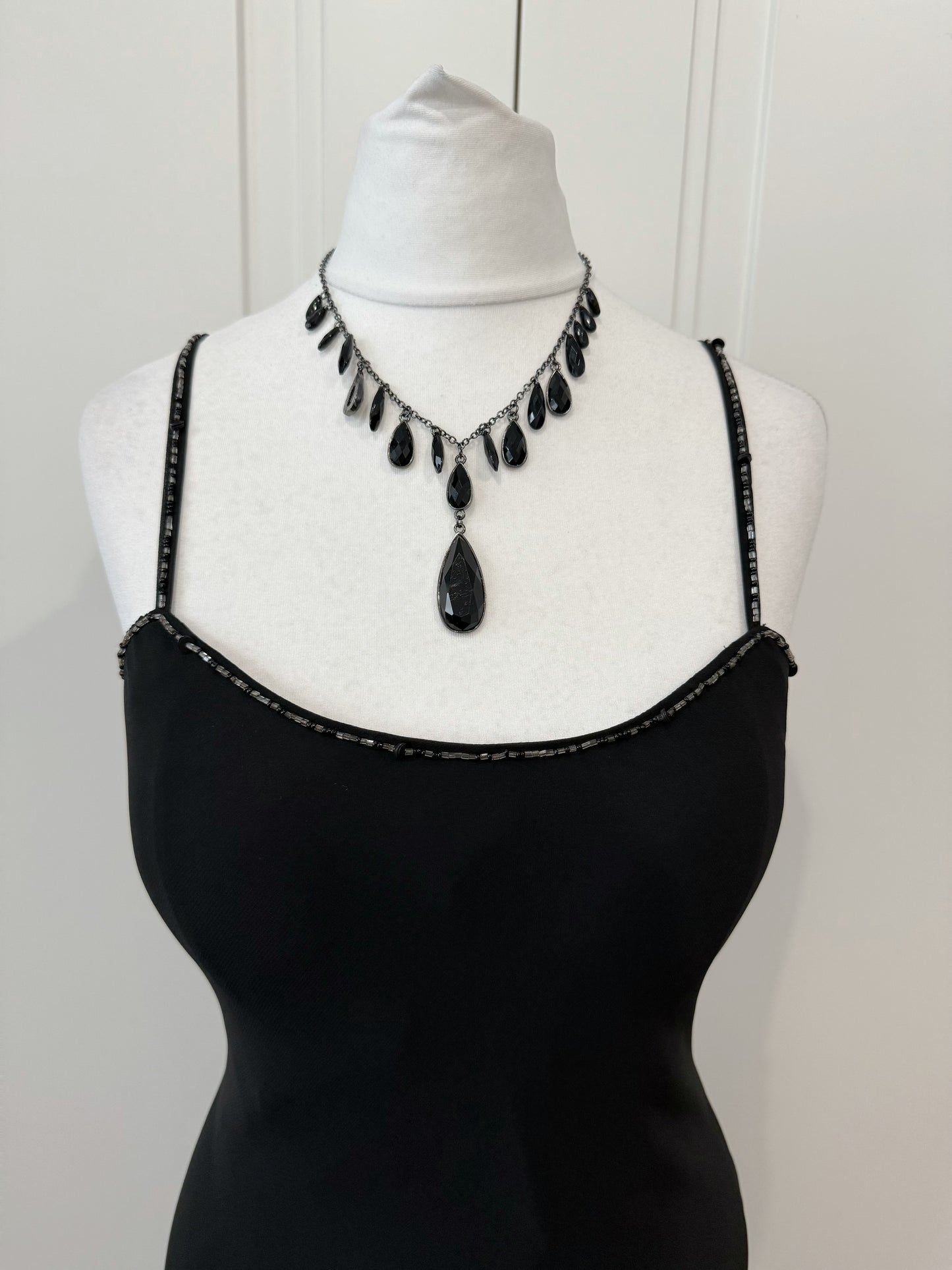 Black Ruffled Maxi Dress