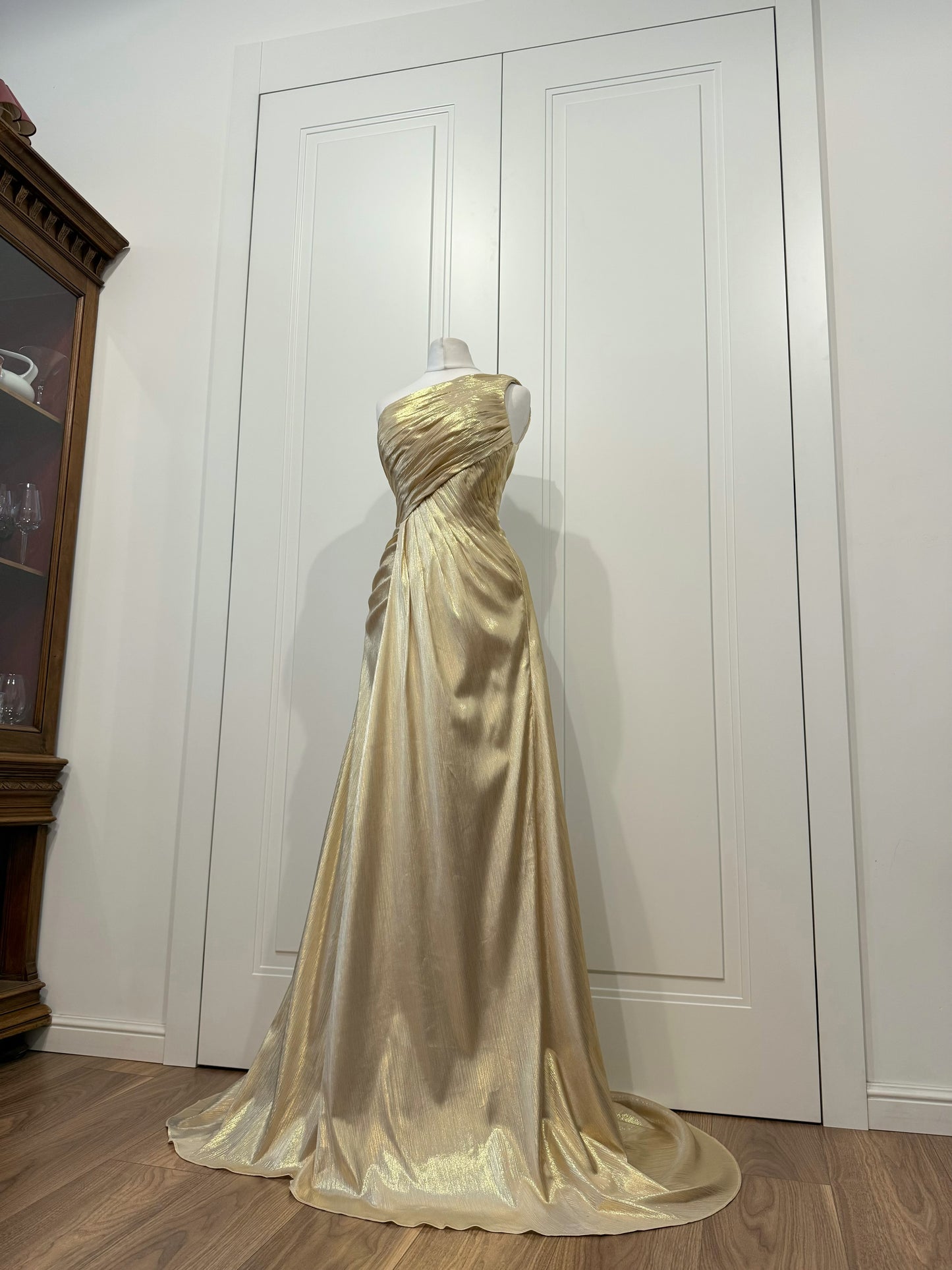 Liquid Gold Evening Gown