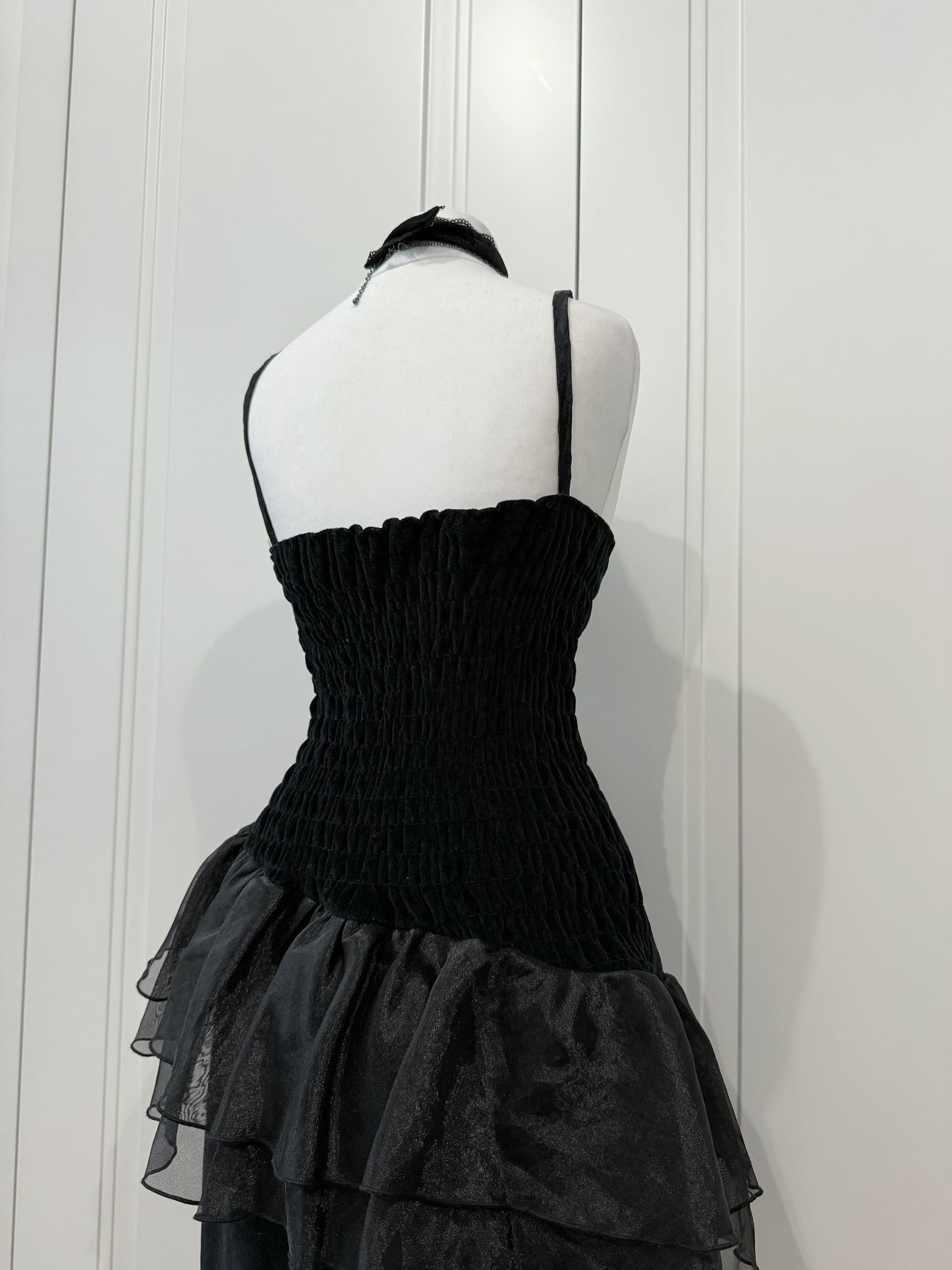 Black midi dress