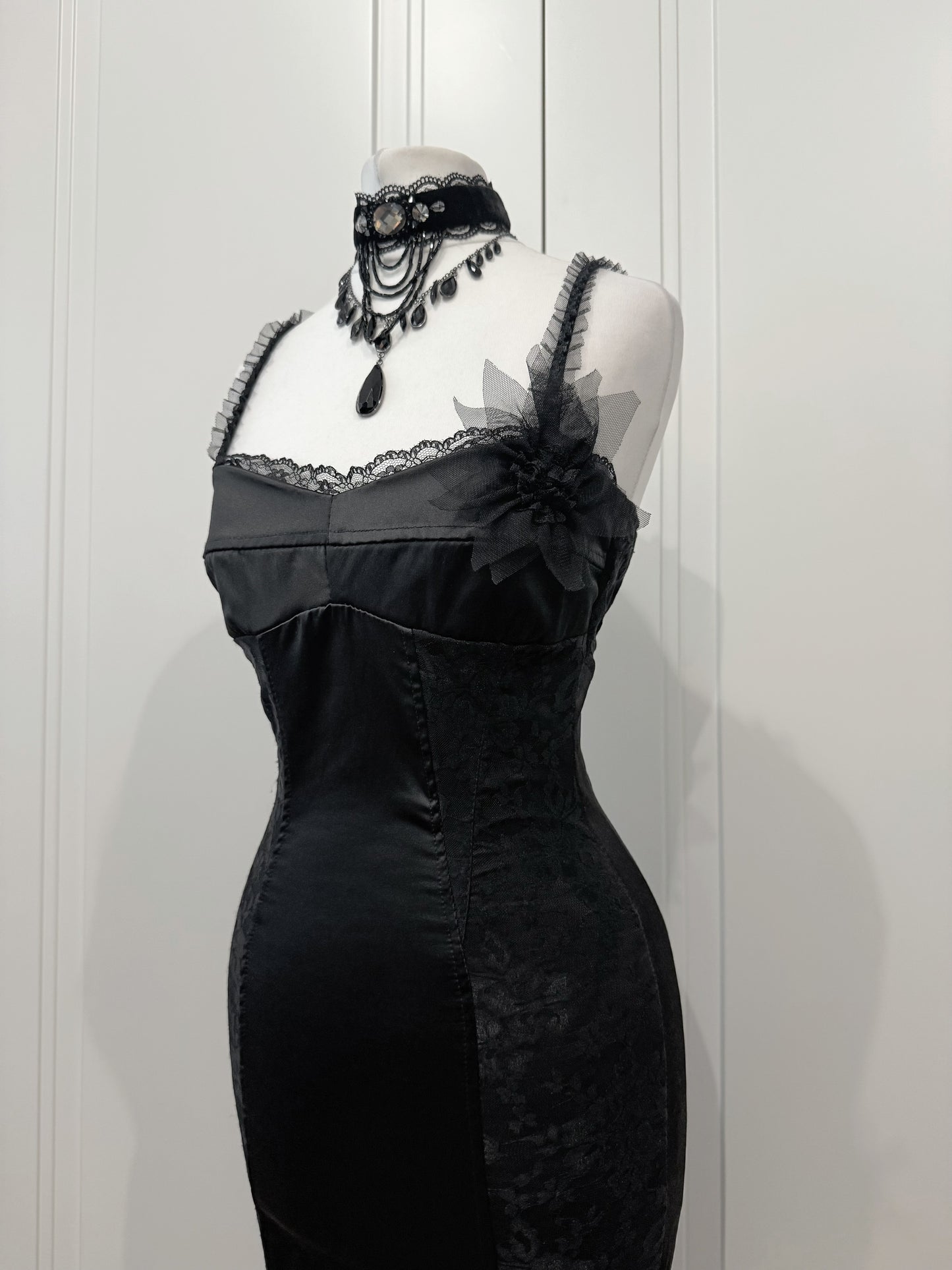 Black mini dress