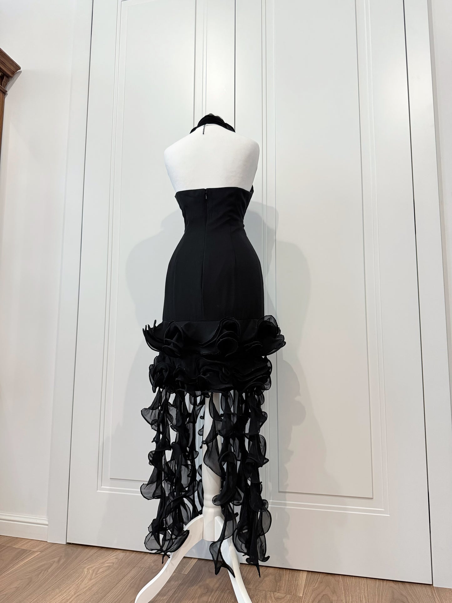 Unique black dress