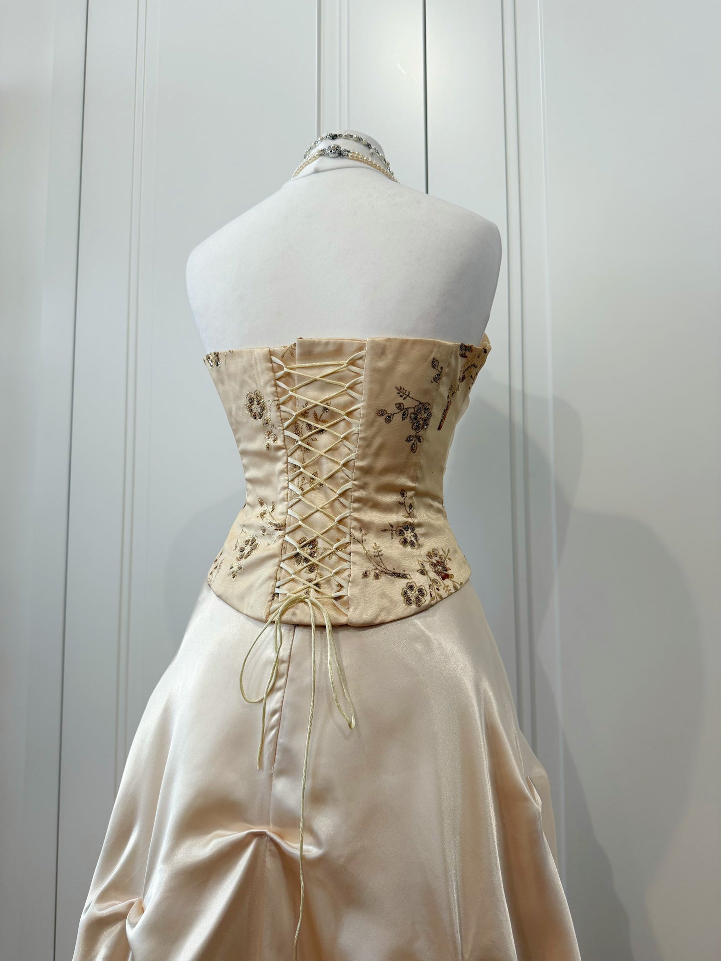 Champagne Blossom Ball Gown