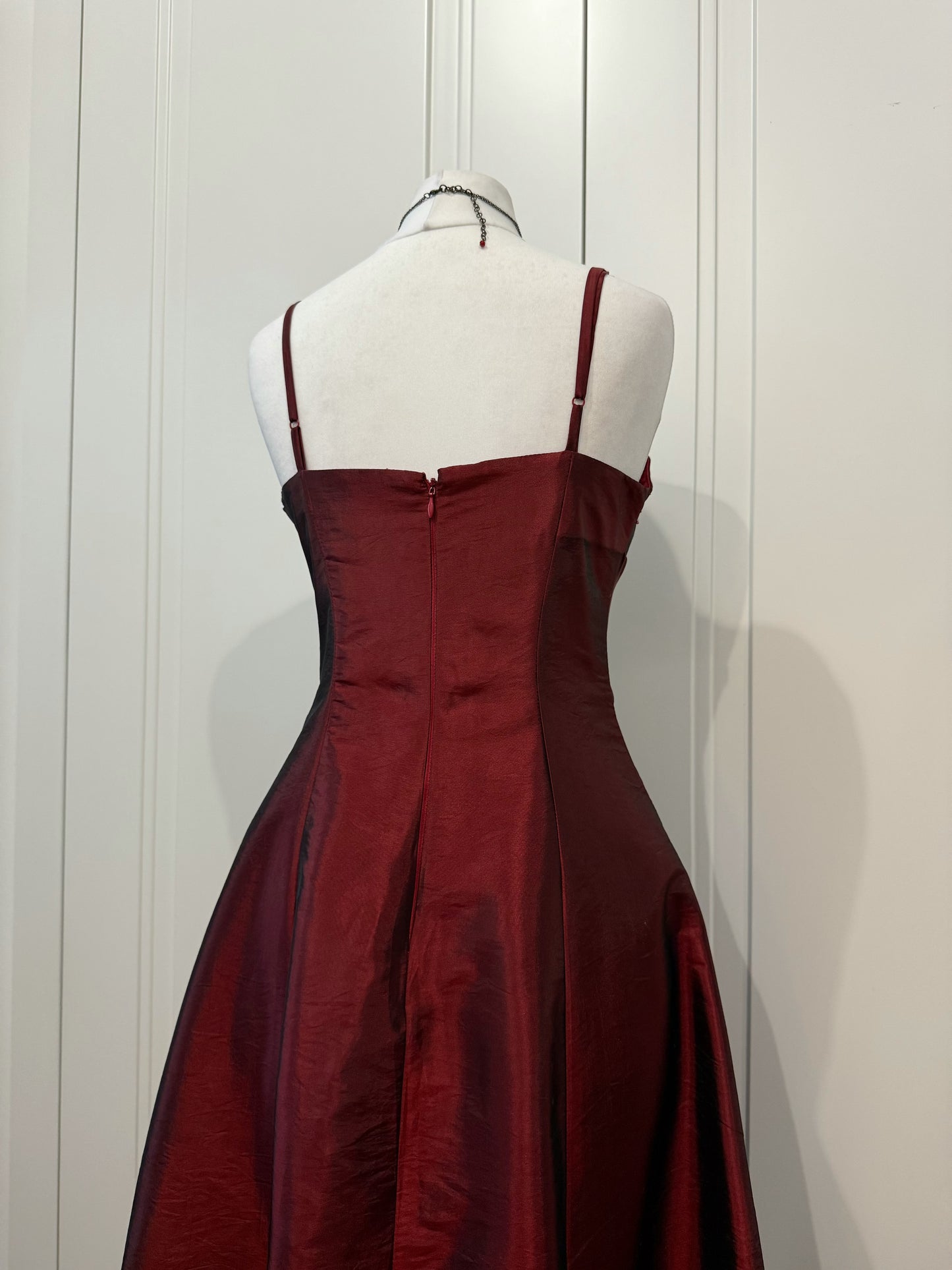 Burgundy Long Evening Dress