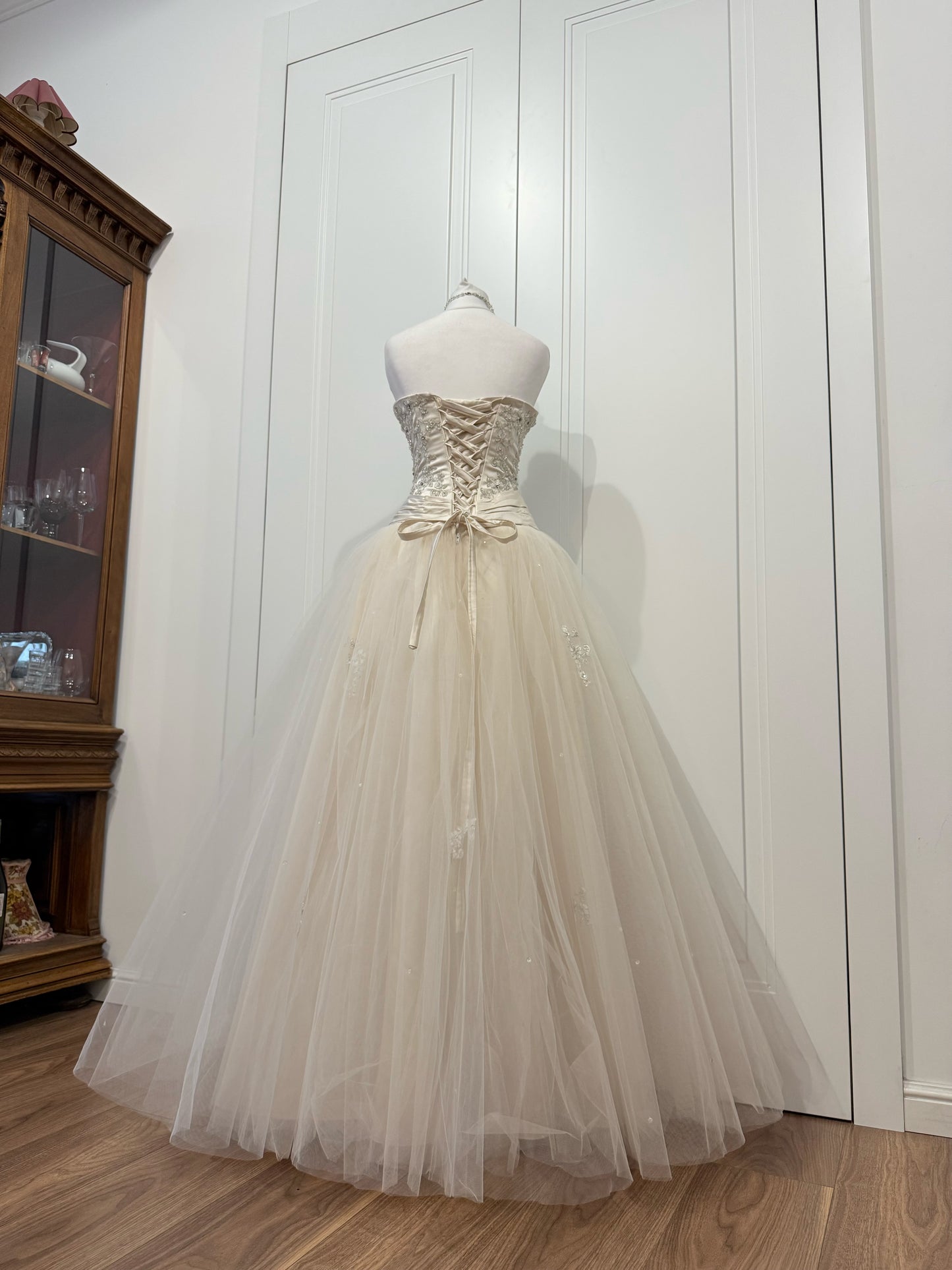 Ivory Princess Tulle Wedding Dress