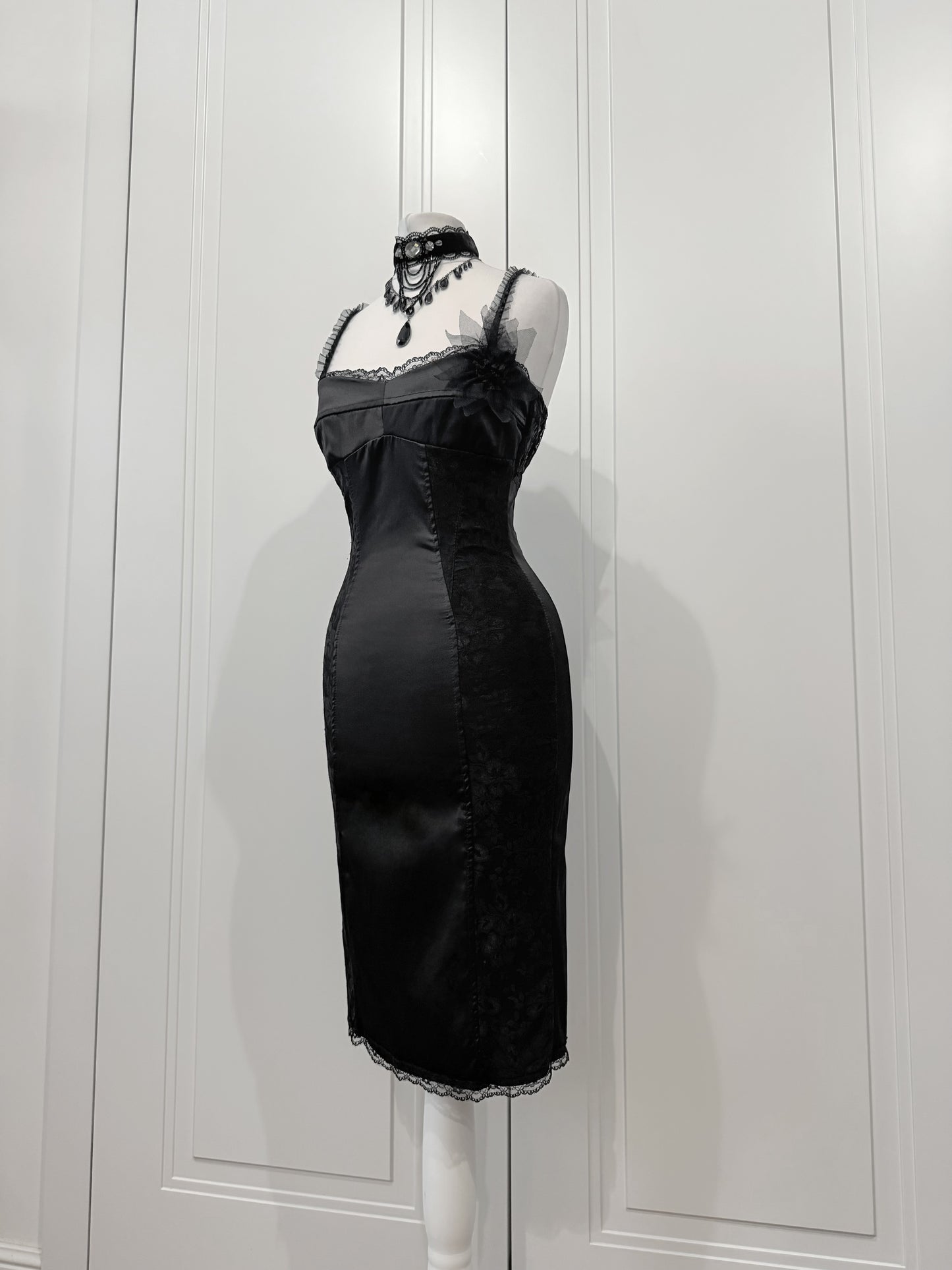 Black mini dress