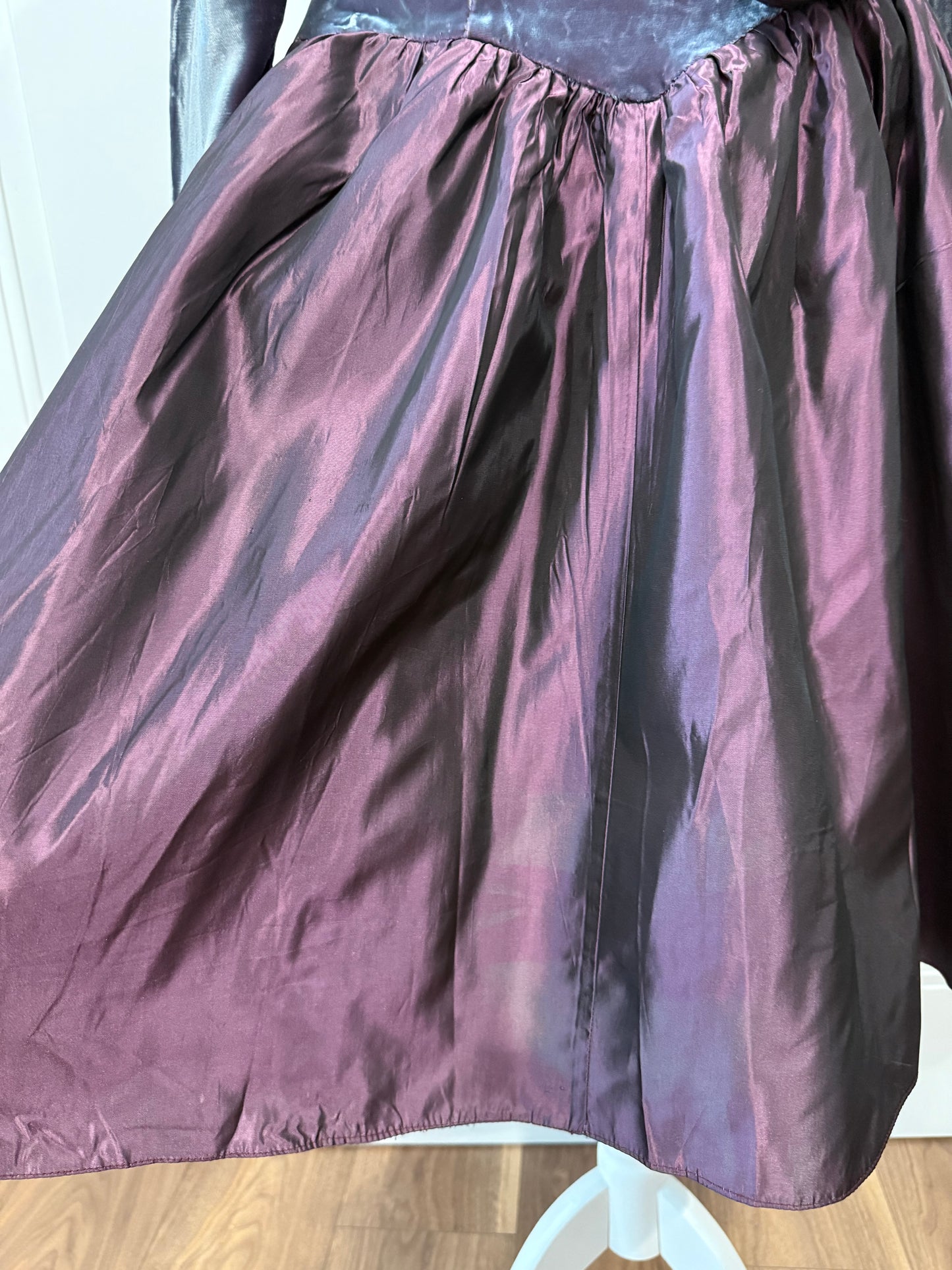 Purple midi dress