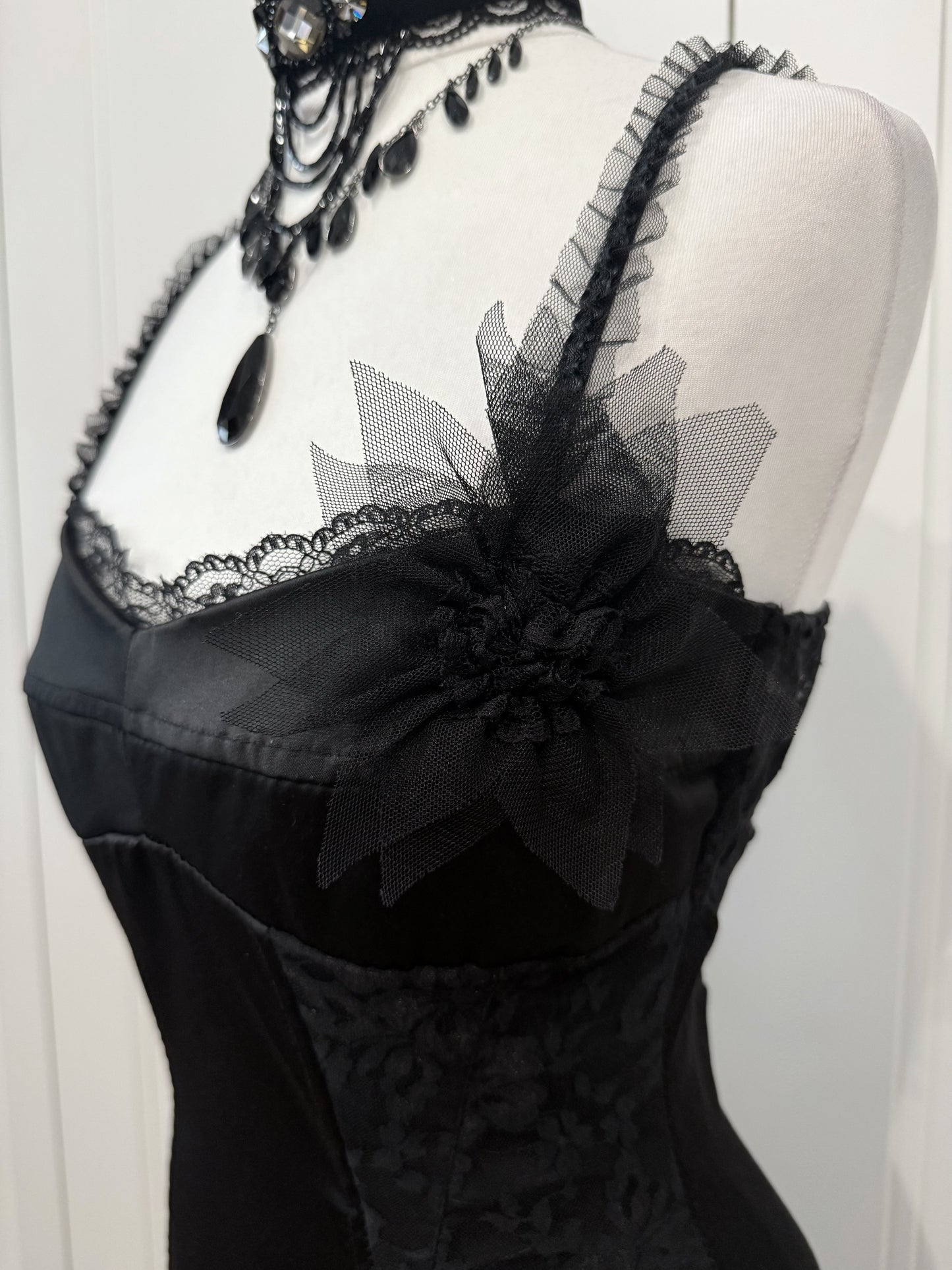 Black mini dress