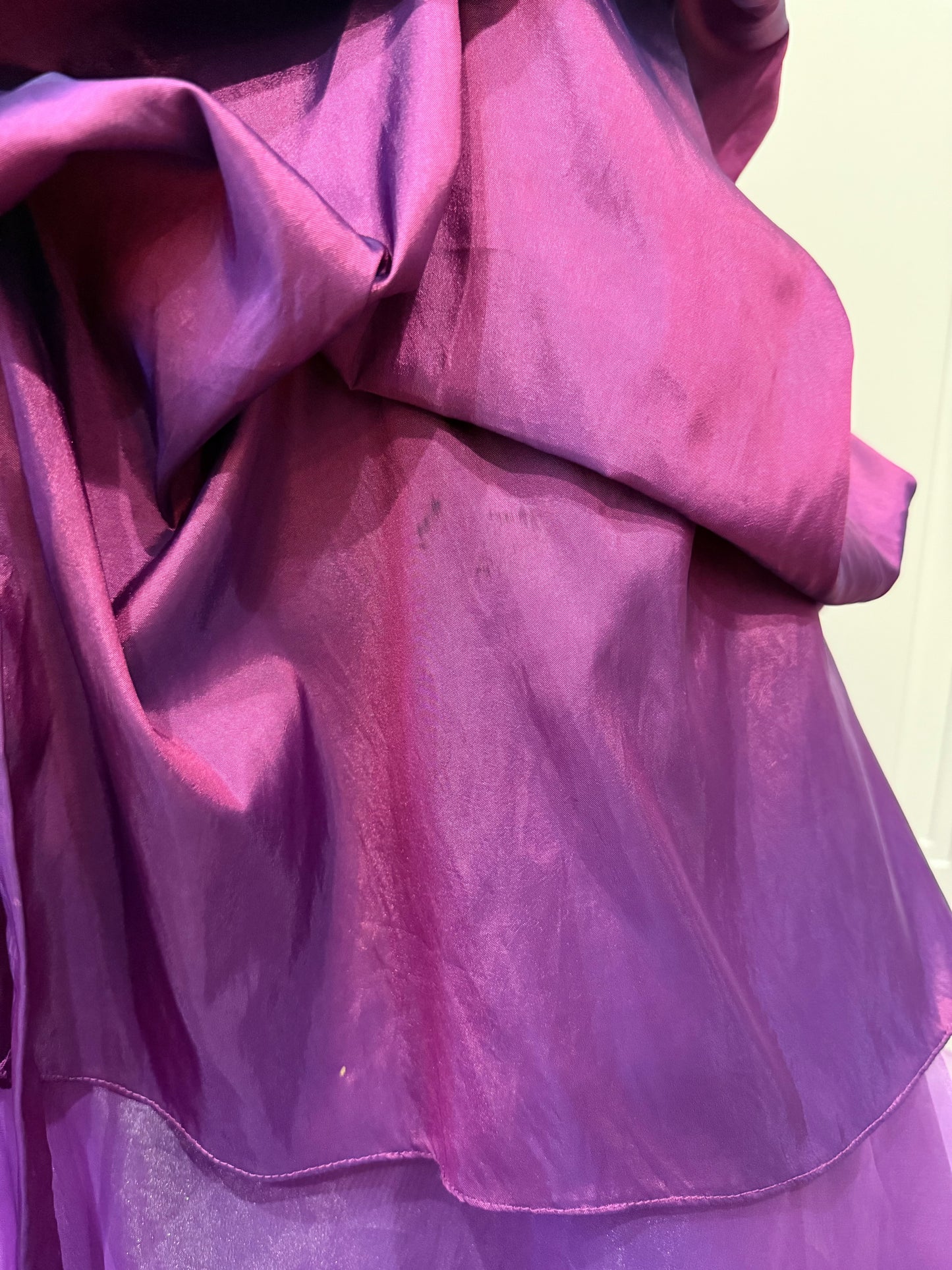 Long purple fluffy dress