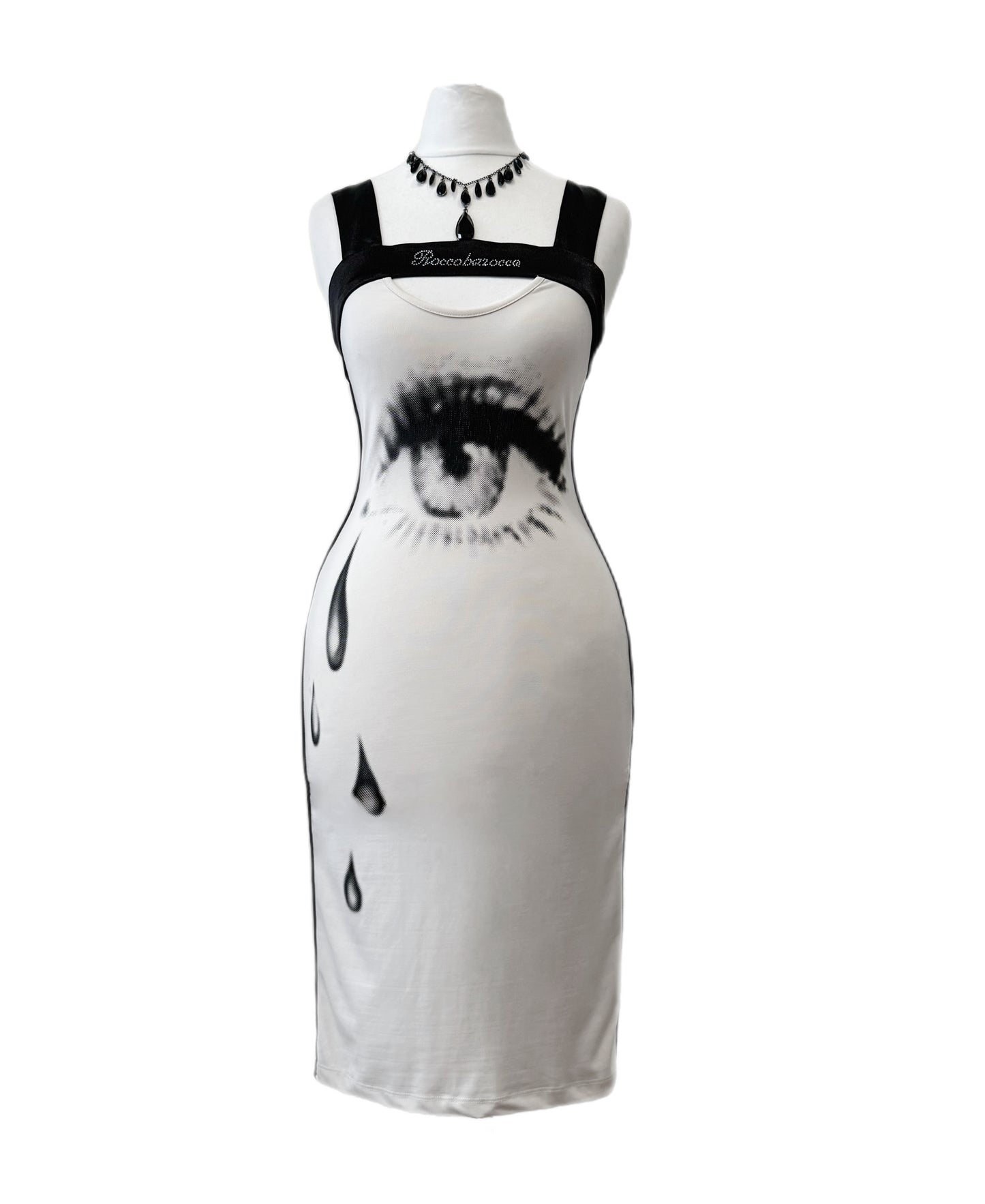 Crying Eye Graphic Midi Dress