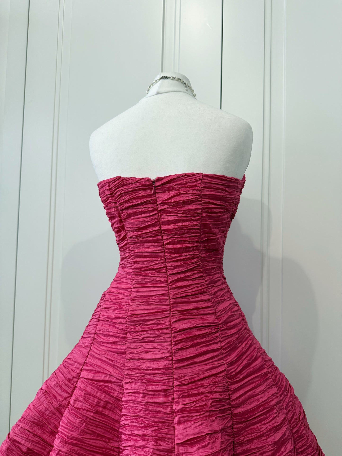 Pink mini dress