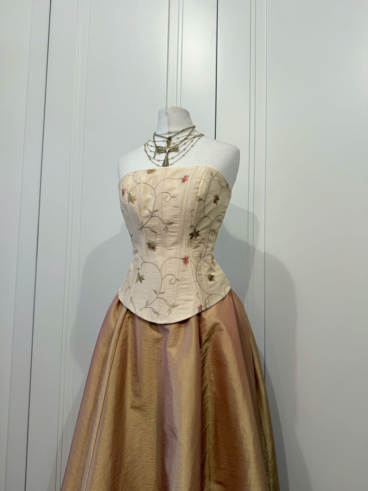 Rose Gold Fluffy Dress Set