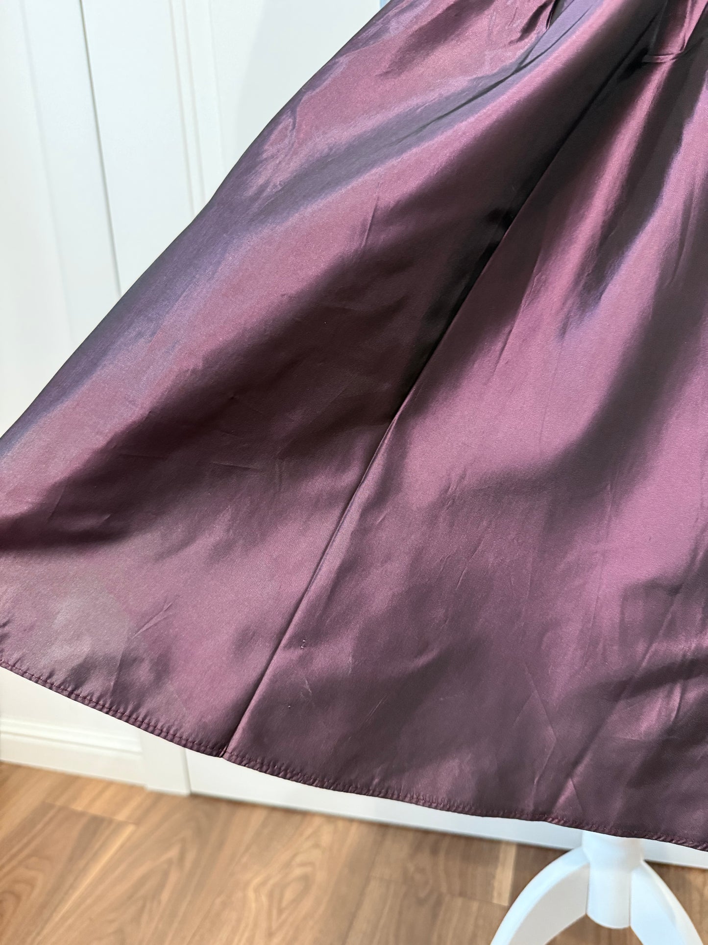 Purple midi dress