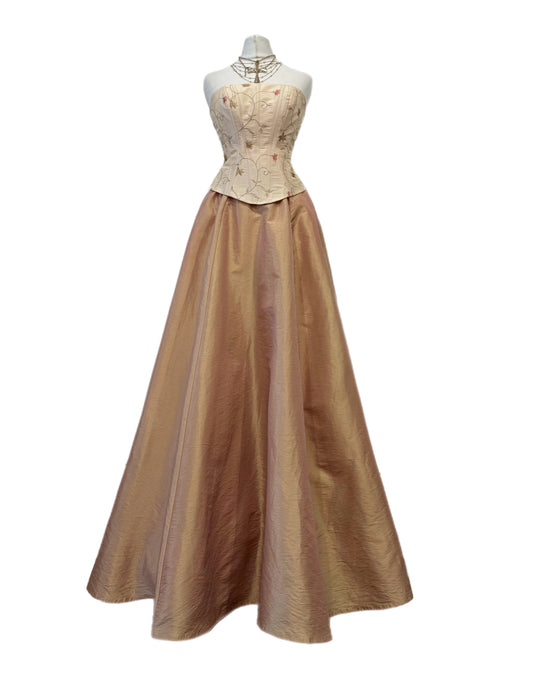 Rose Gold Fluffy Dress Set