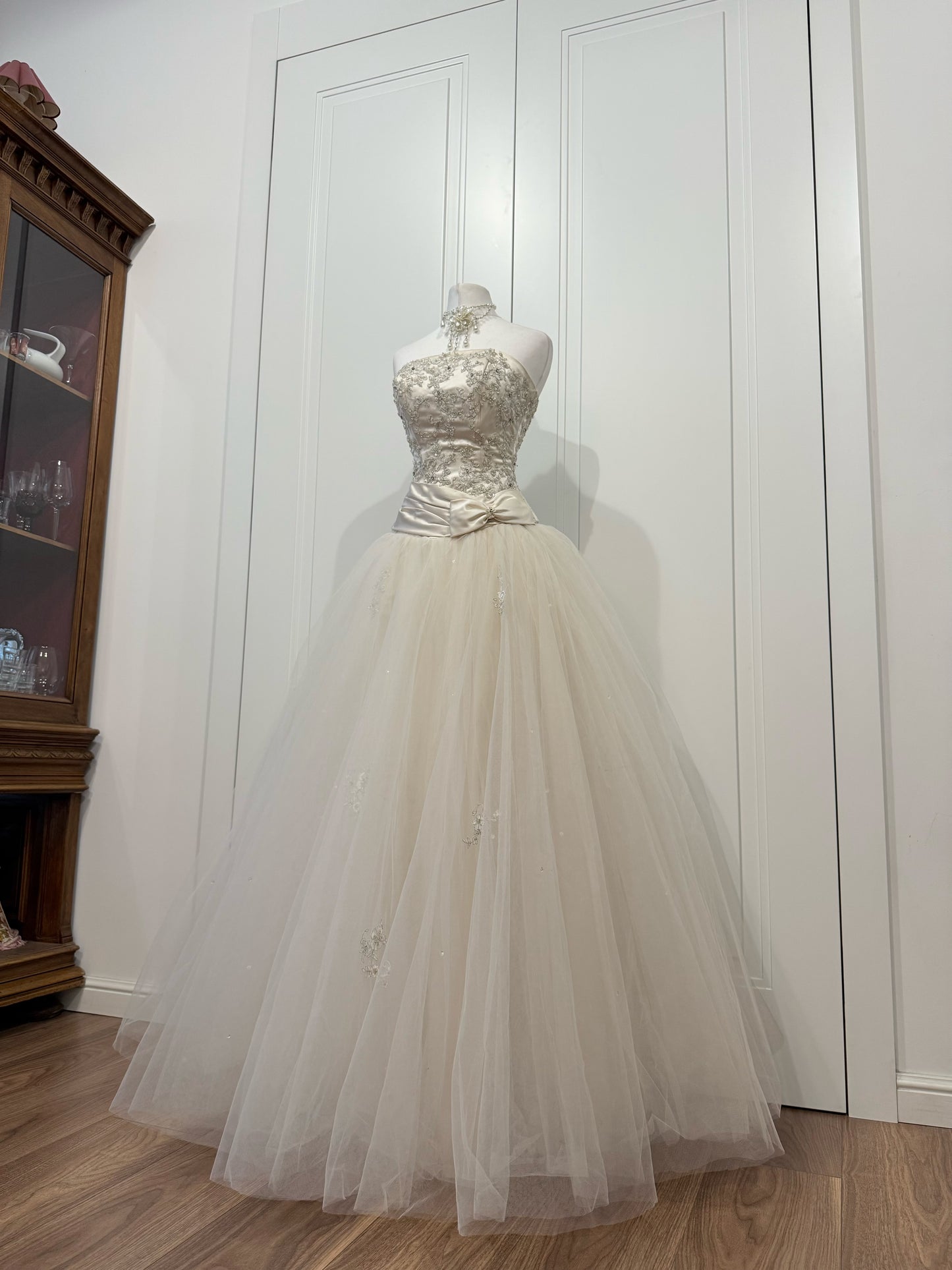 Ivory Princess Tulle Wedding Dress