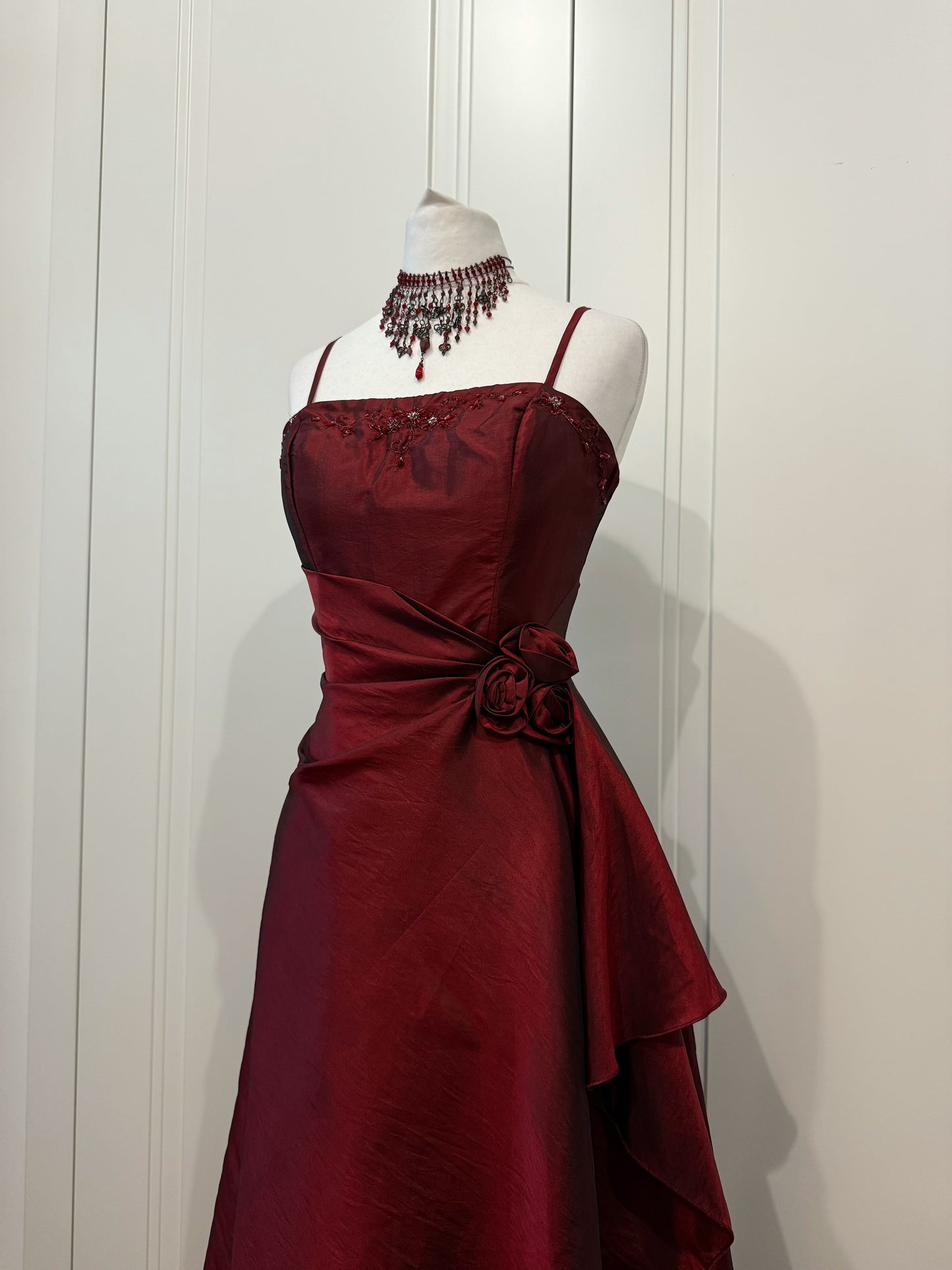 Burgundy Long Evening Dress