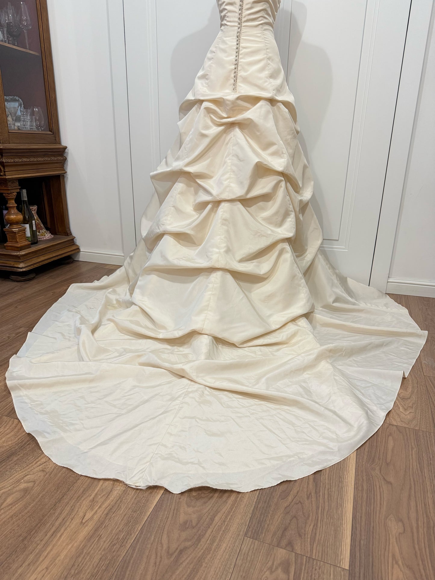 Ivory Wedding Dress with Cathedral Train
