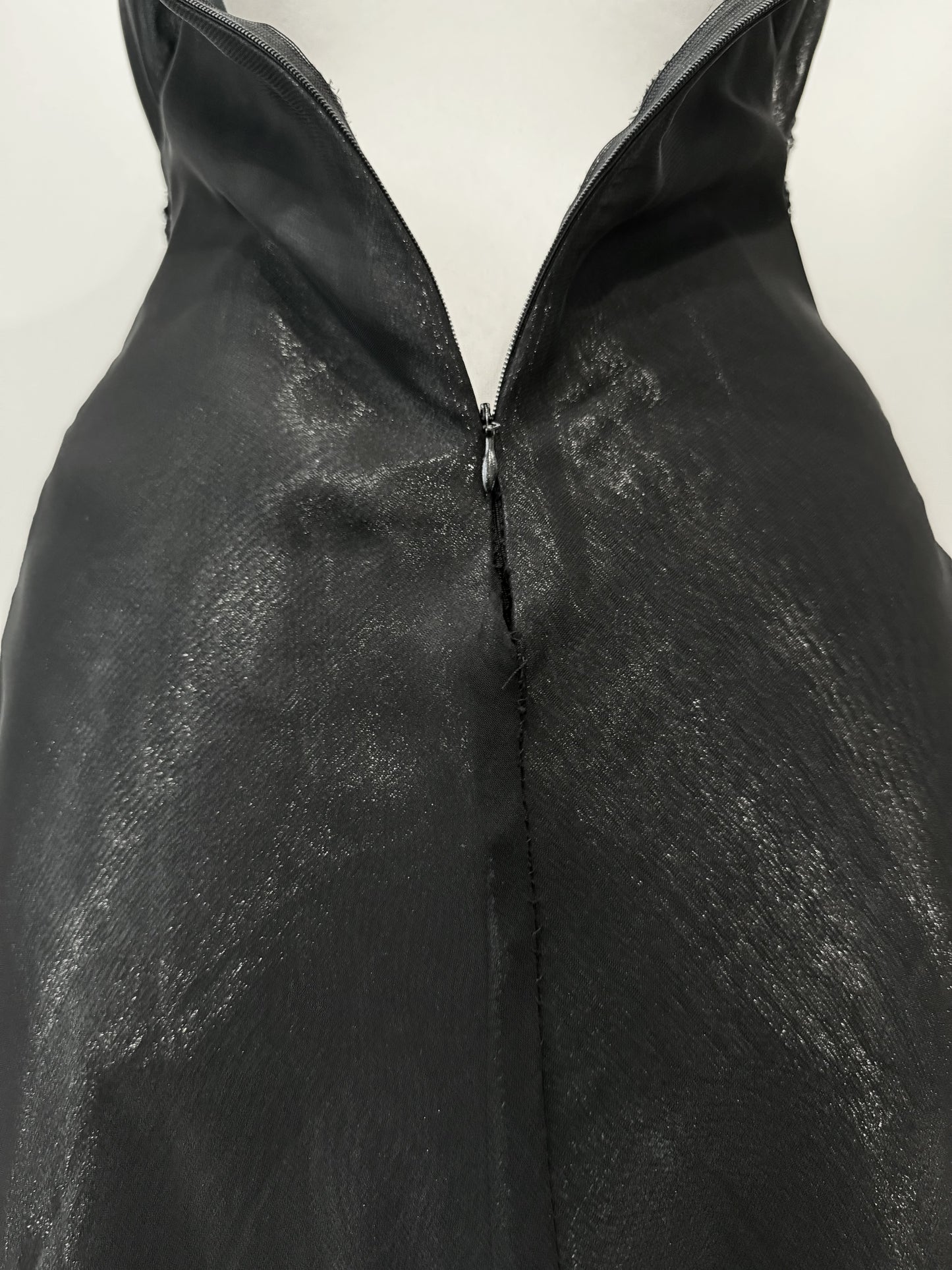 Vintage Black Beaded Evening Dress