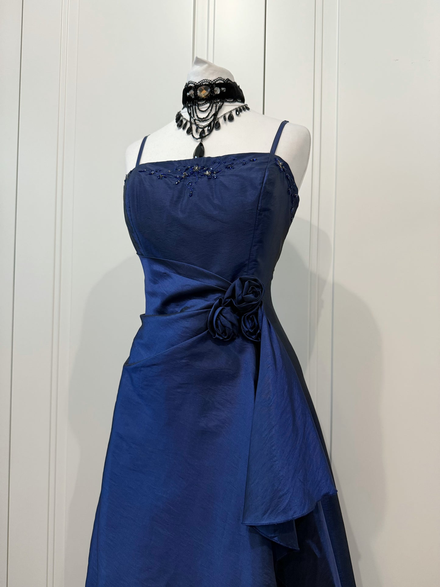 Vintage Sapphire Blue Ball Dress