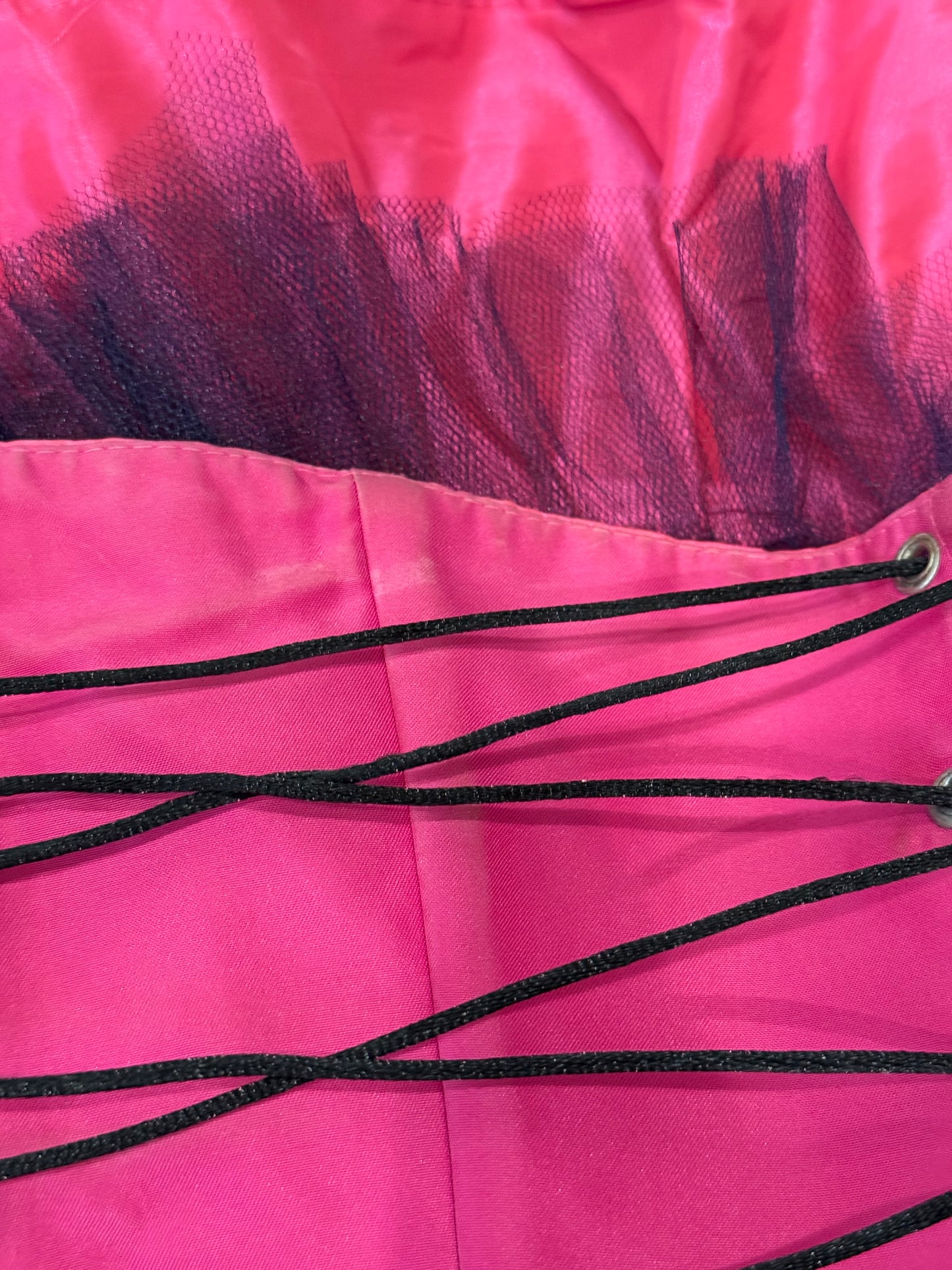 Pink&black dress set