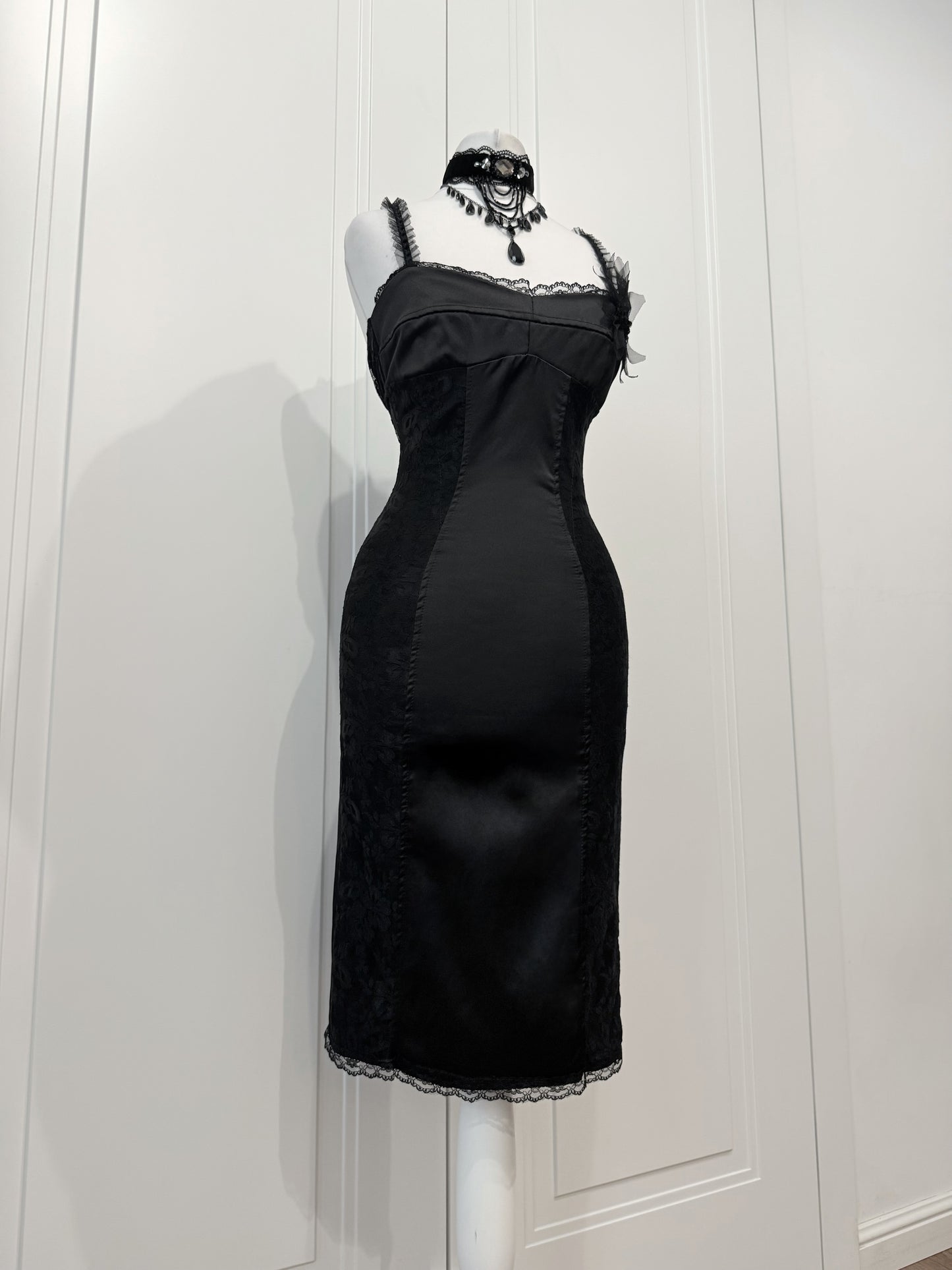 Black mini dress