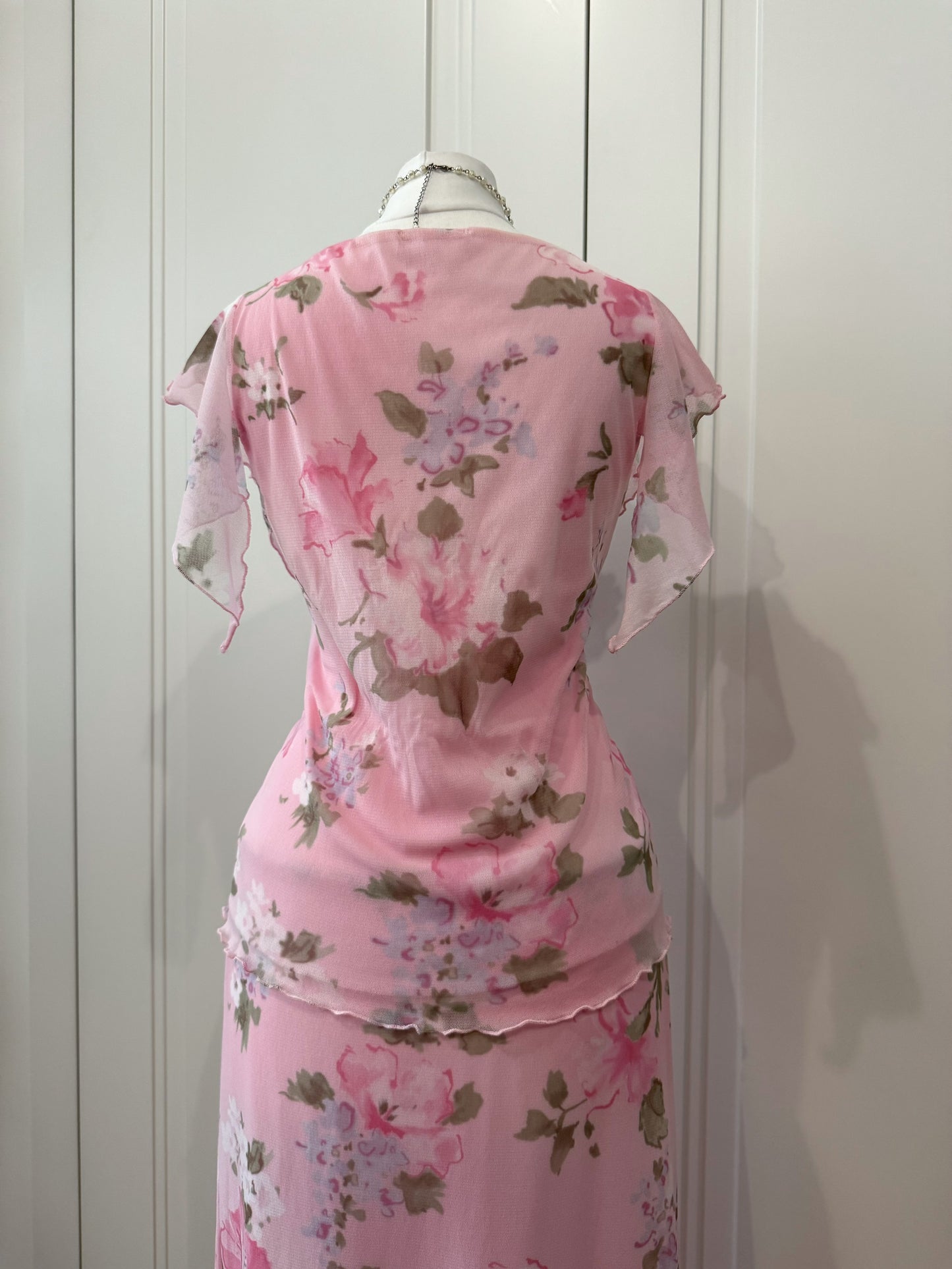Delicate pale pink suit