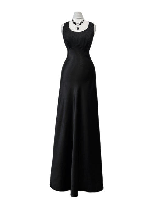 Black maxi dress