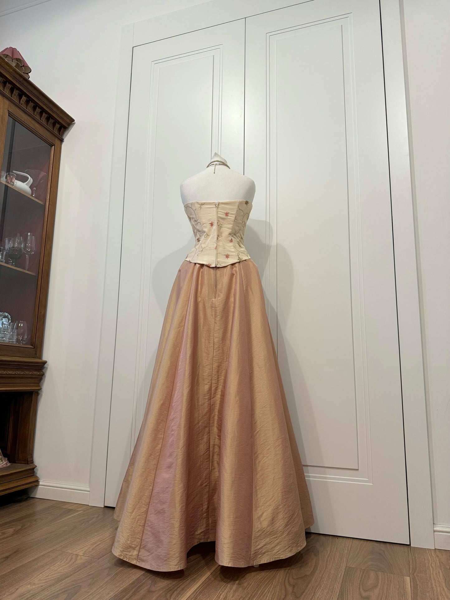 Rose Gold Fluffy Dress Set